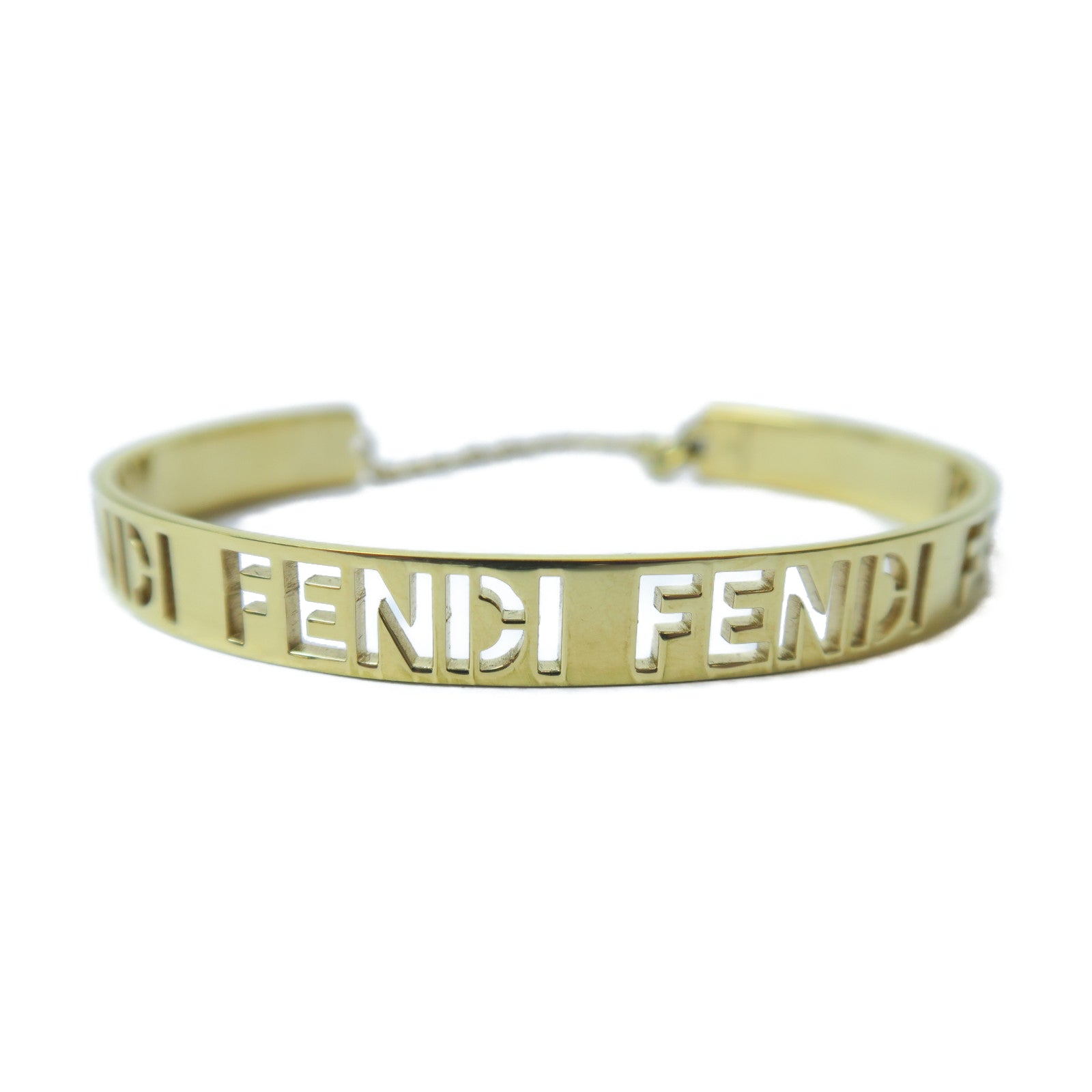 FENDI 金屬Bangle手鐲金色Fendi#M/#15.5cm