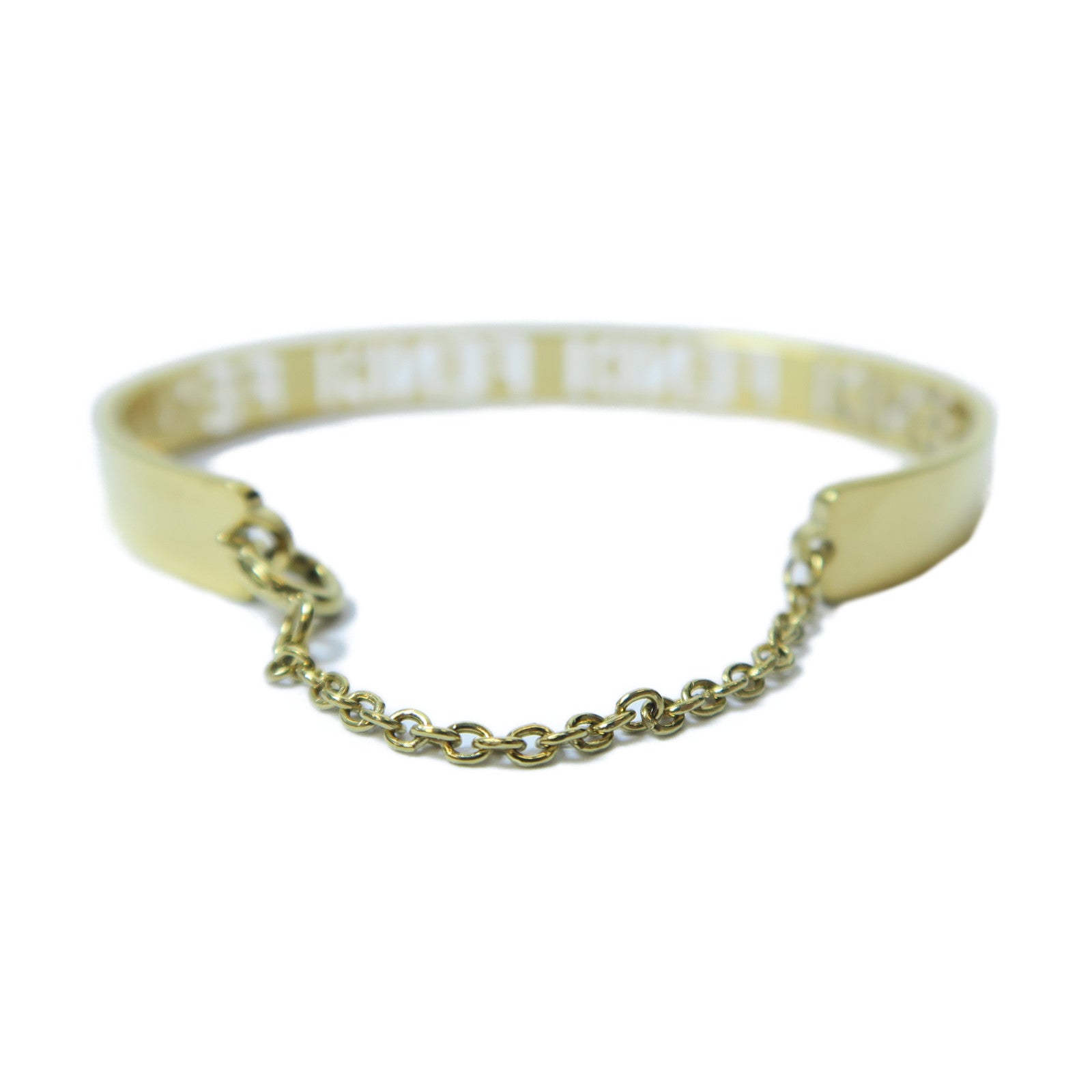 FENDI 金屬Bangle手鐲金色Fendi#M/#15.5cm