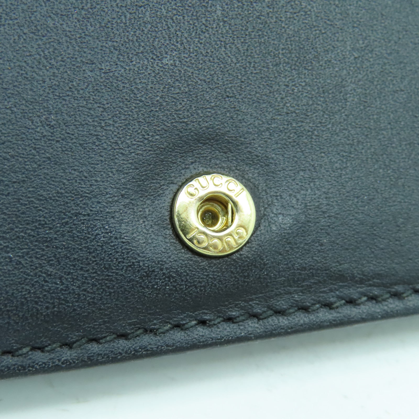 GUCCI 塗層帆布Wallet金扣錢包啡色