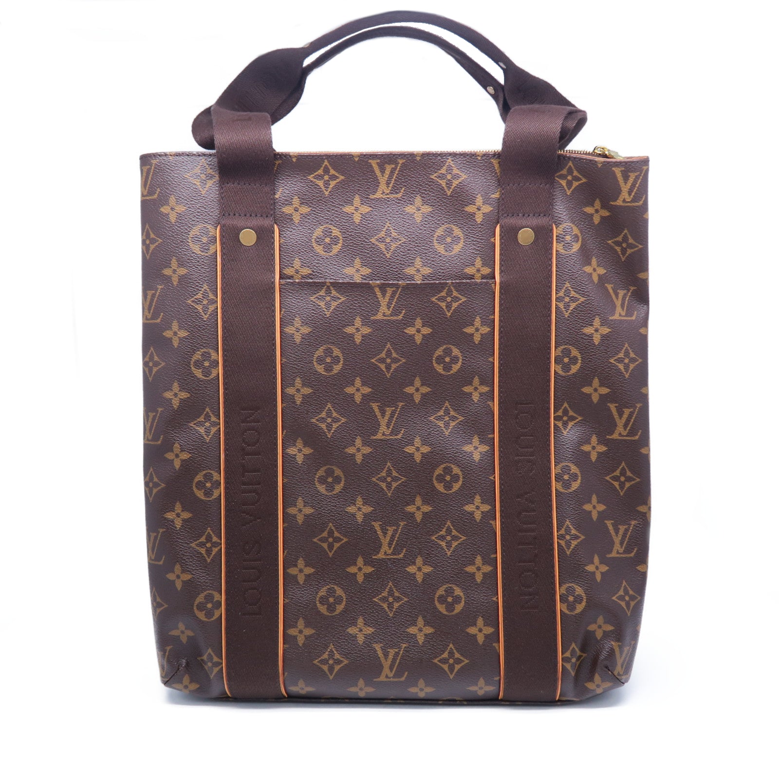 LOUIS VUITTON Monogram Cabas Beaubourg金扣肩背袋啡色