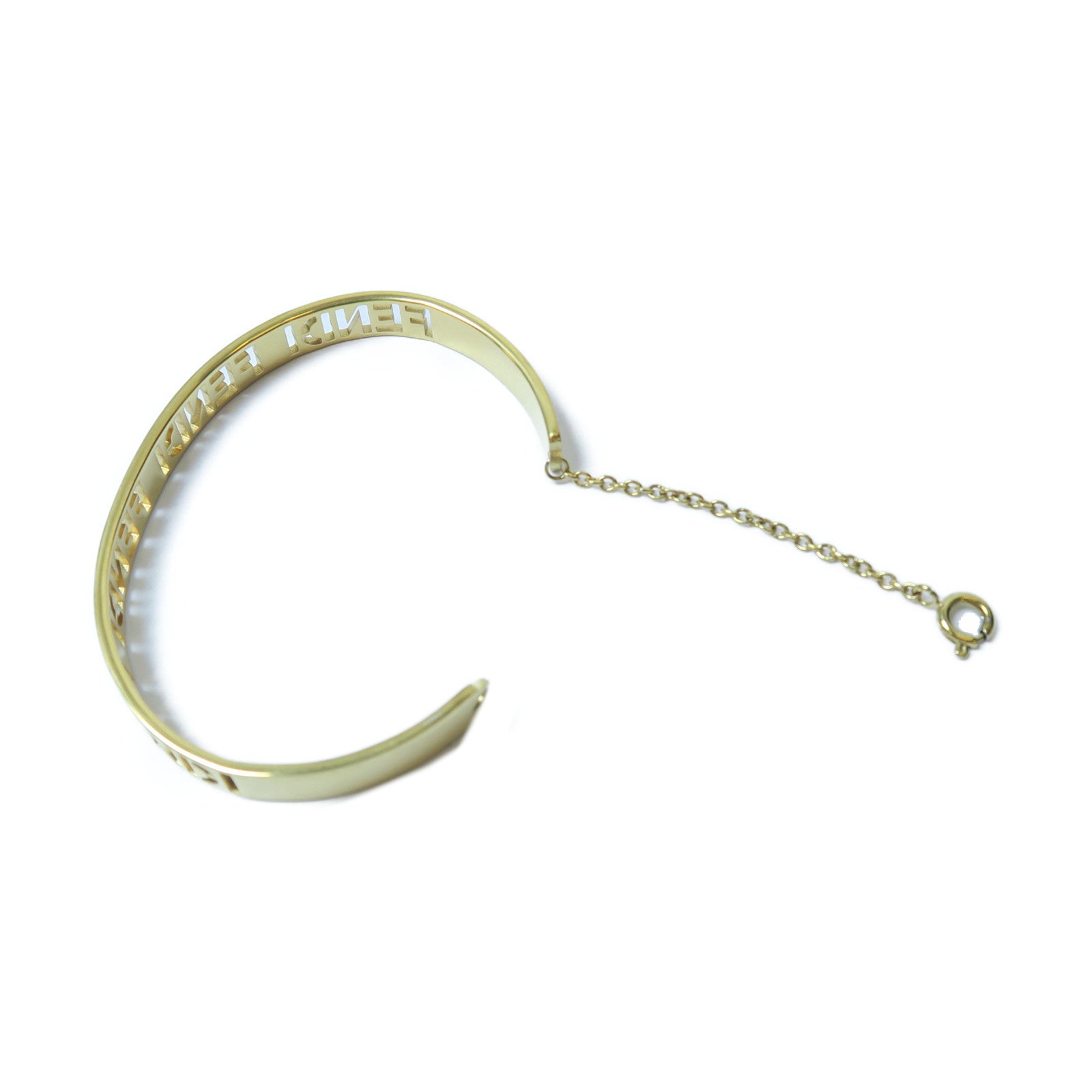 FENDI 金屬Bangle手鐲金色Fendi#M/#15.5cm