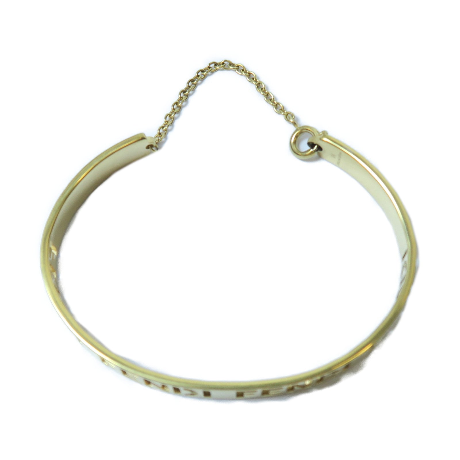 FENDI 金屬Bangle手鐲金色Fendi#M/#15.5cm