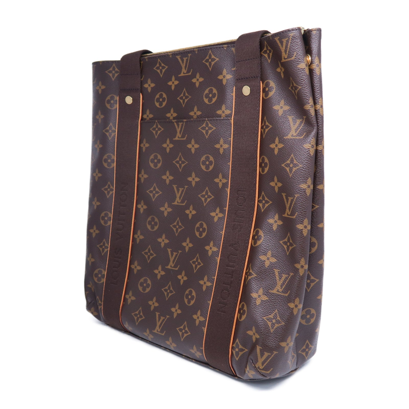 LOUIS VUITTON Monogram Cabas Beaubourg金扣肩背袋啡色