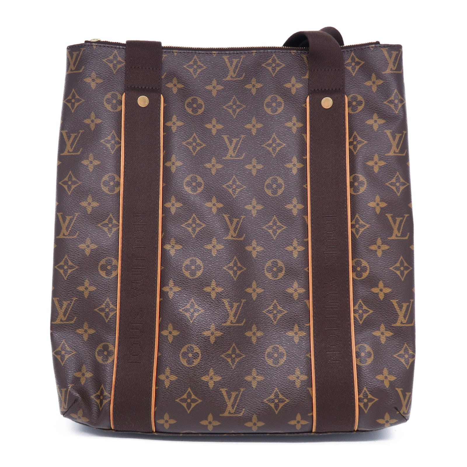 LOUIS VUITTON Monogram Cabas Beaubourg金扣肩背袋啡色
