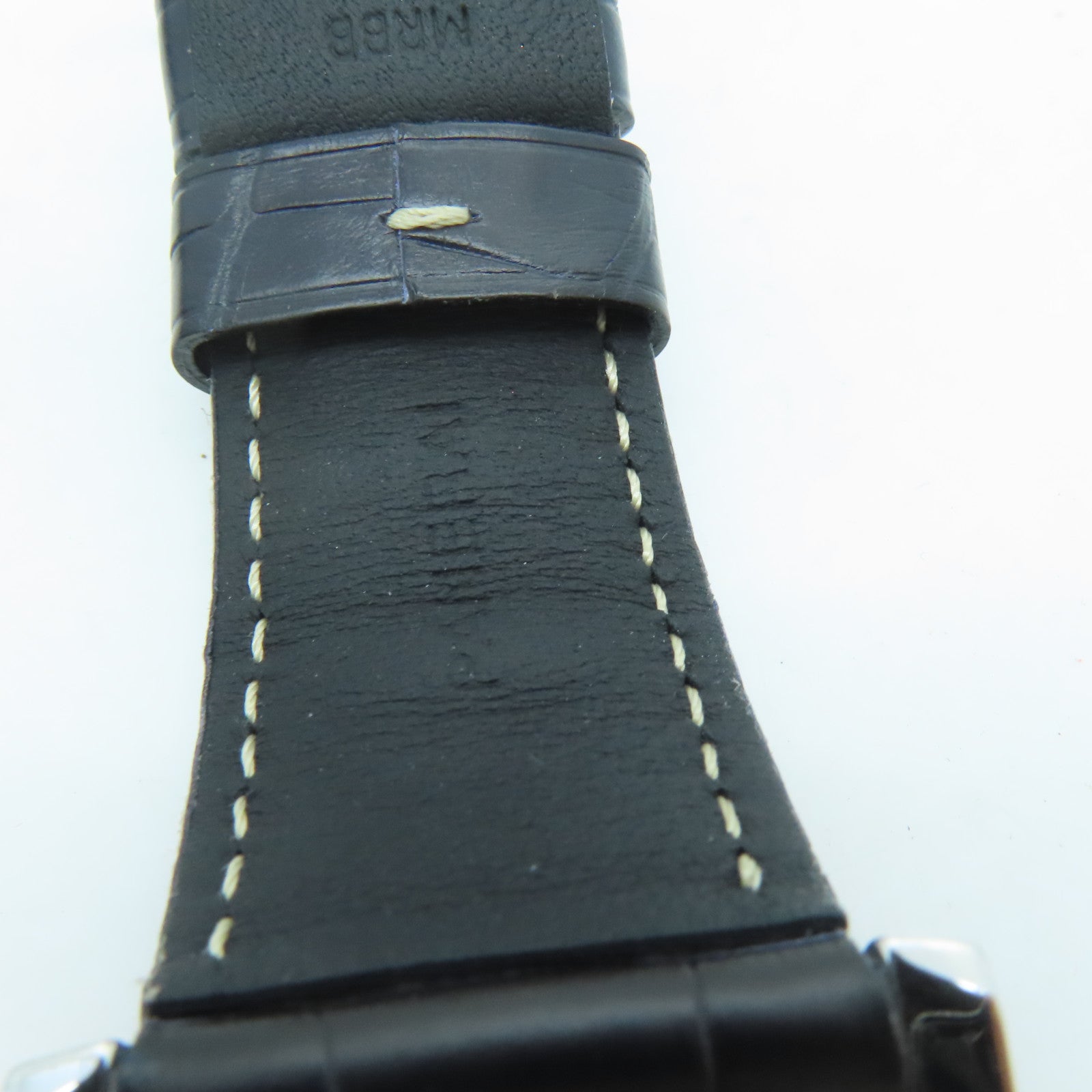 PANERAI Luminor鳄鱼皮革带/不锈钢手表自动机芯黑色