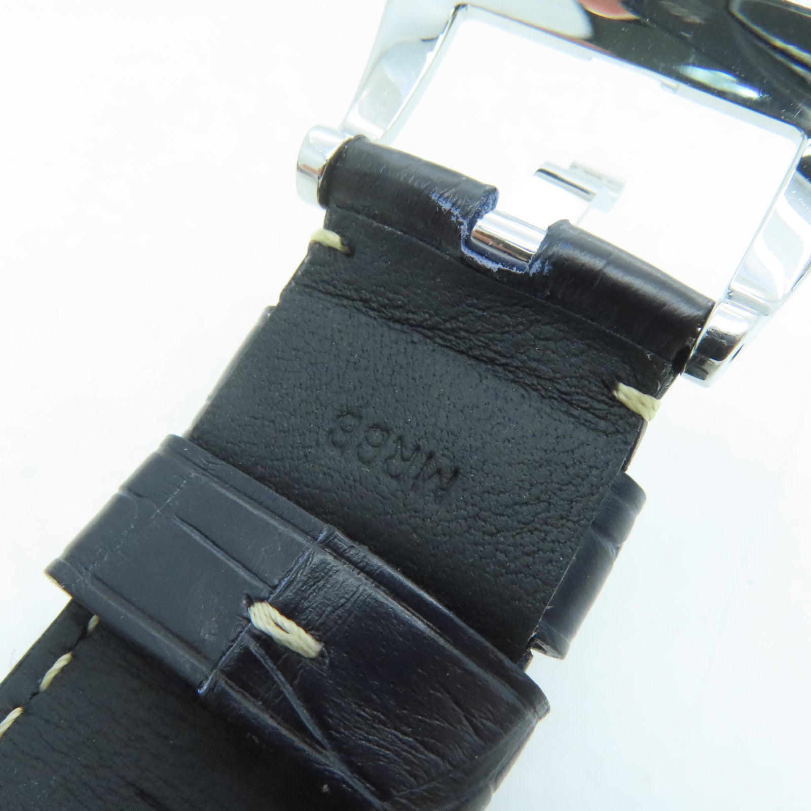 PANERAI Luminor鳄鱼皮革带/不锈钢手表自动机芯黑色