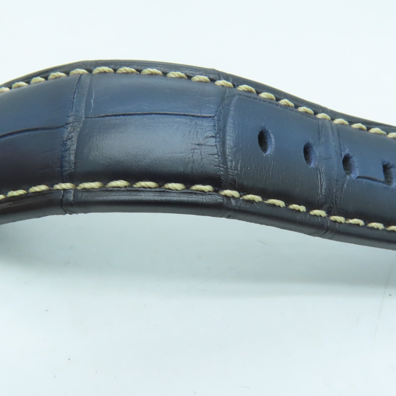 PANERAI Luminor鳄鱼皮革带/不锈钢手表自动机芯黑色