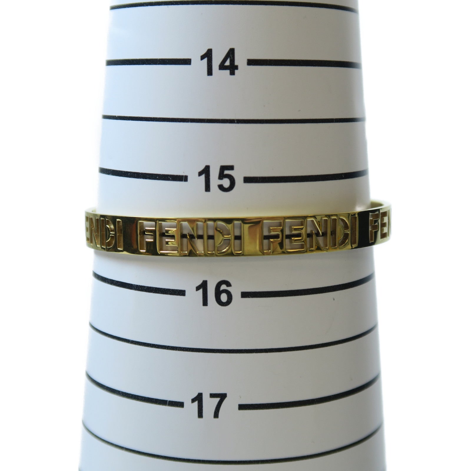 FENDI 金屬Bangle手鐲金色Fendi#M/#15.5cm