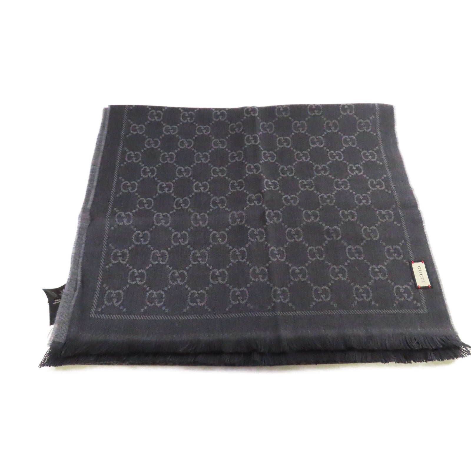 GUCCI 羊毛Scarf圍巾碳灰色