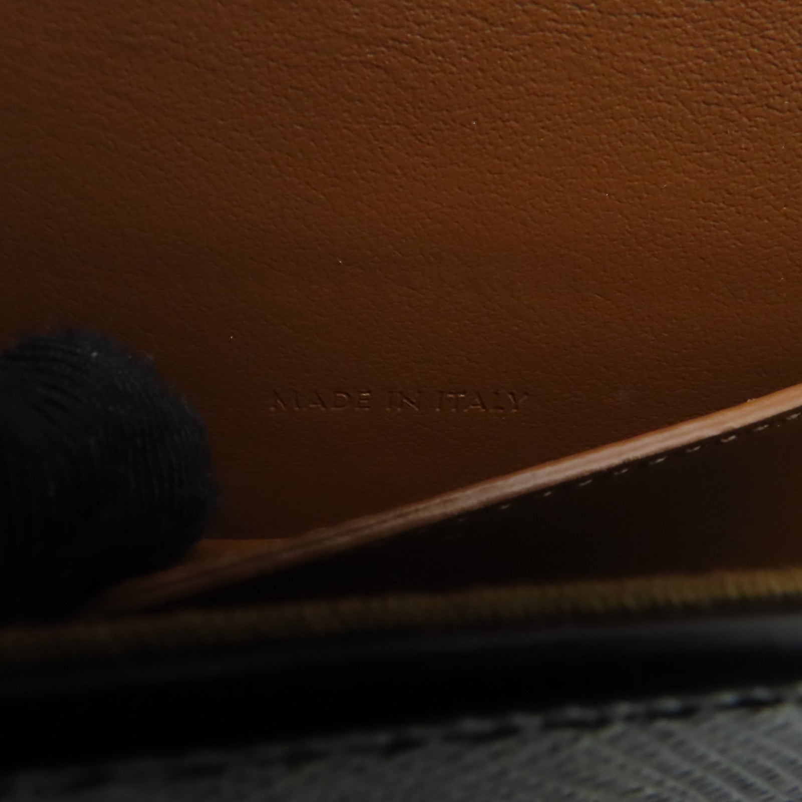 CELINE 塗層帆布Tabou Clutch On Strap金扣手挽肩背兩用袋棕色