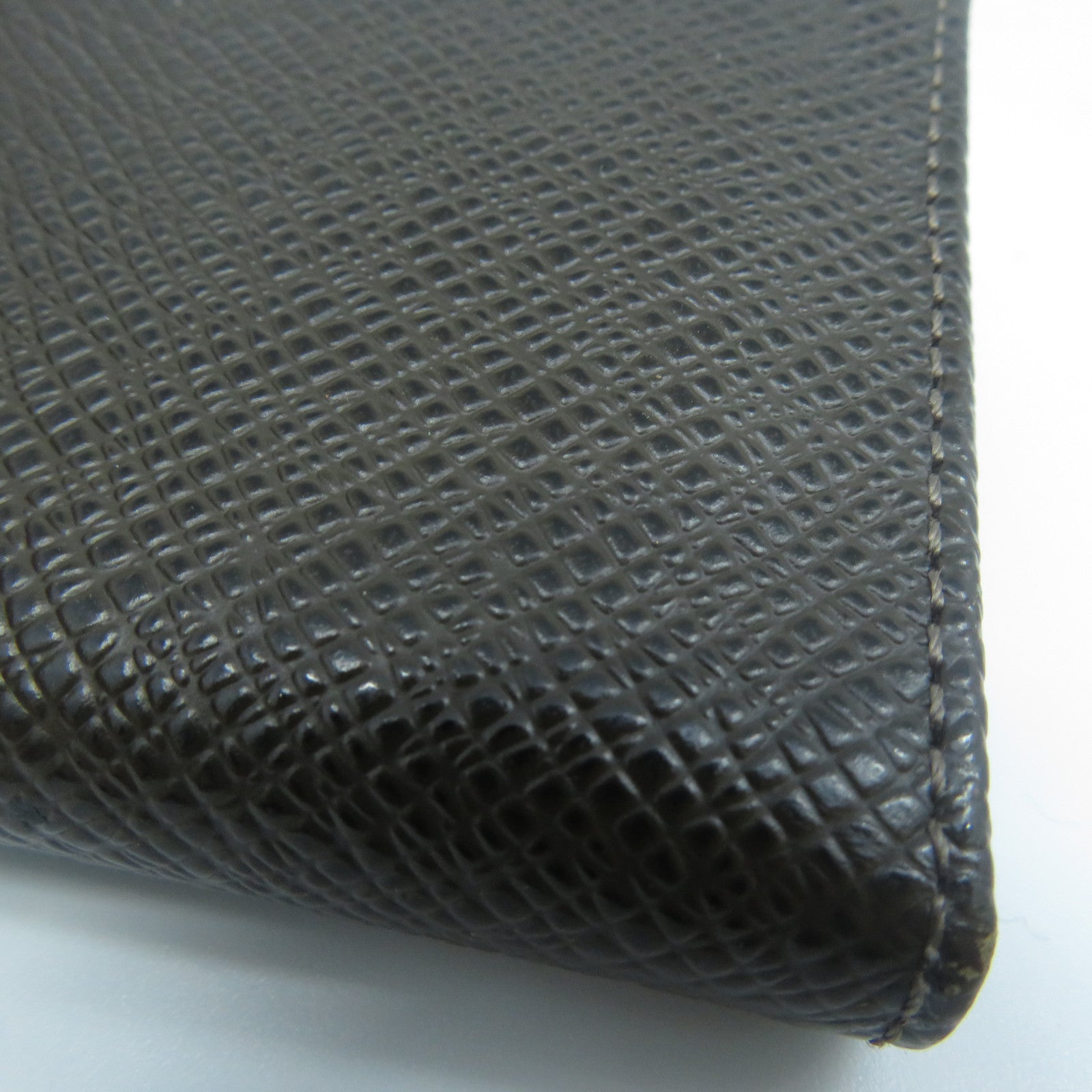 LOUIS VUITTON 【激減優惠】Taiga 6 Key Holder銀扣鎖匙包啡色