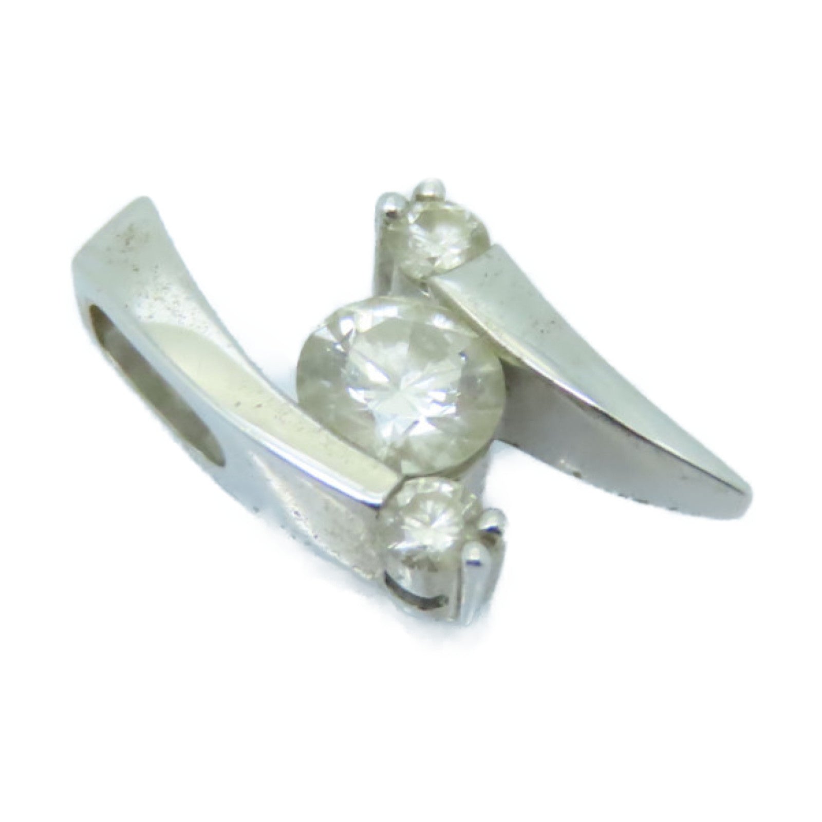 JEWELRY 18K白金Diamond Pendant 0.18ct/0.05ct鑽石吊墜