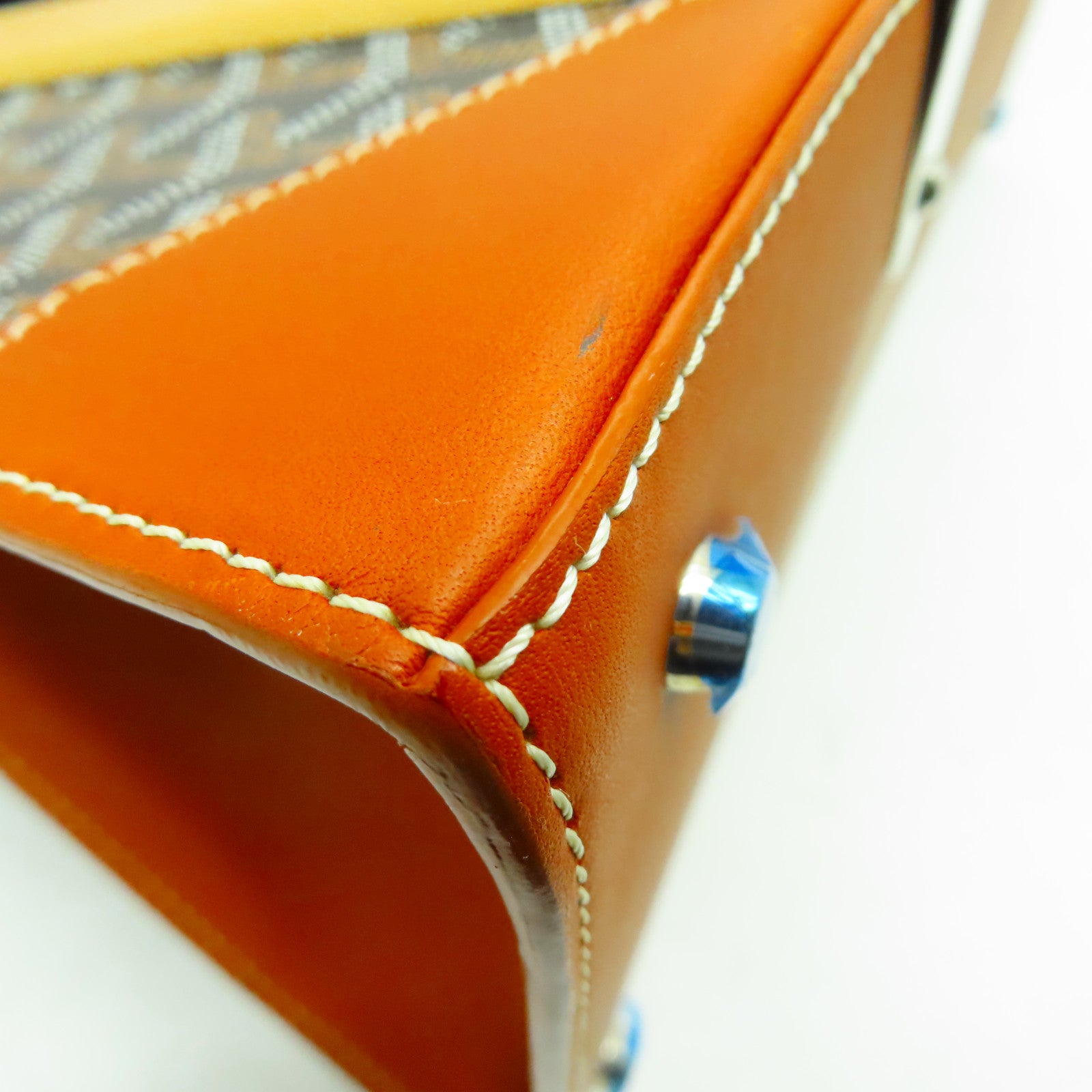 GOYARD 塗層帆布Saigon GM銀扣手挽袋啡色
