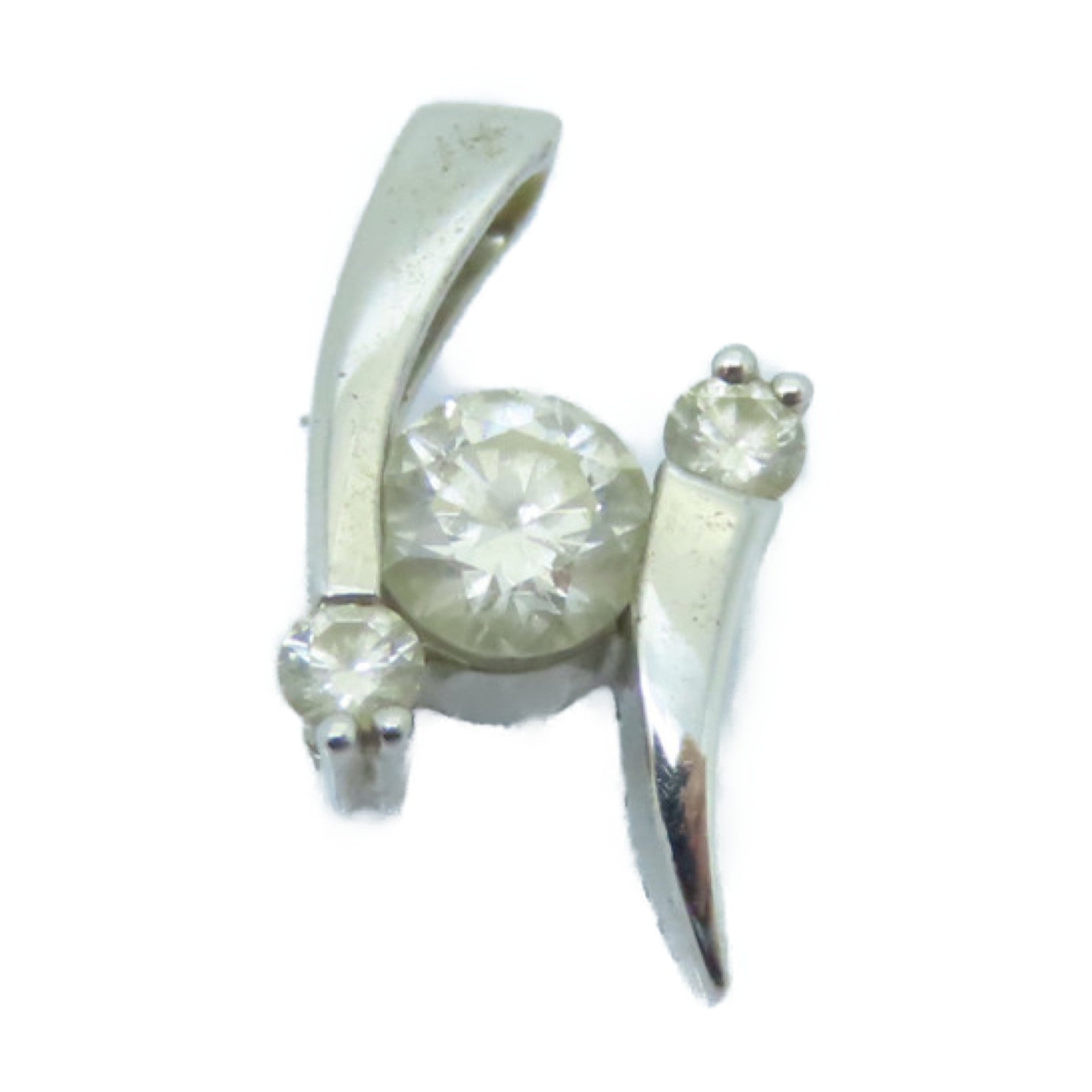 JEWELRY 18K白金Diamond Pendant 0.18ct/0.05ct鑽石吊墜
