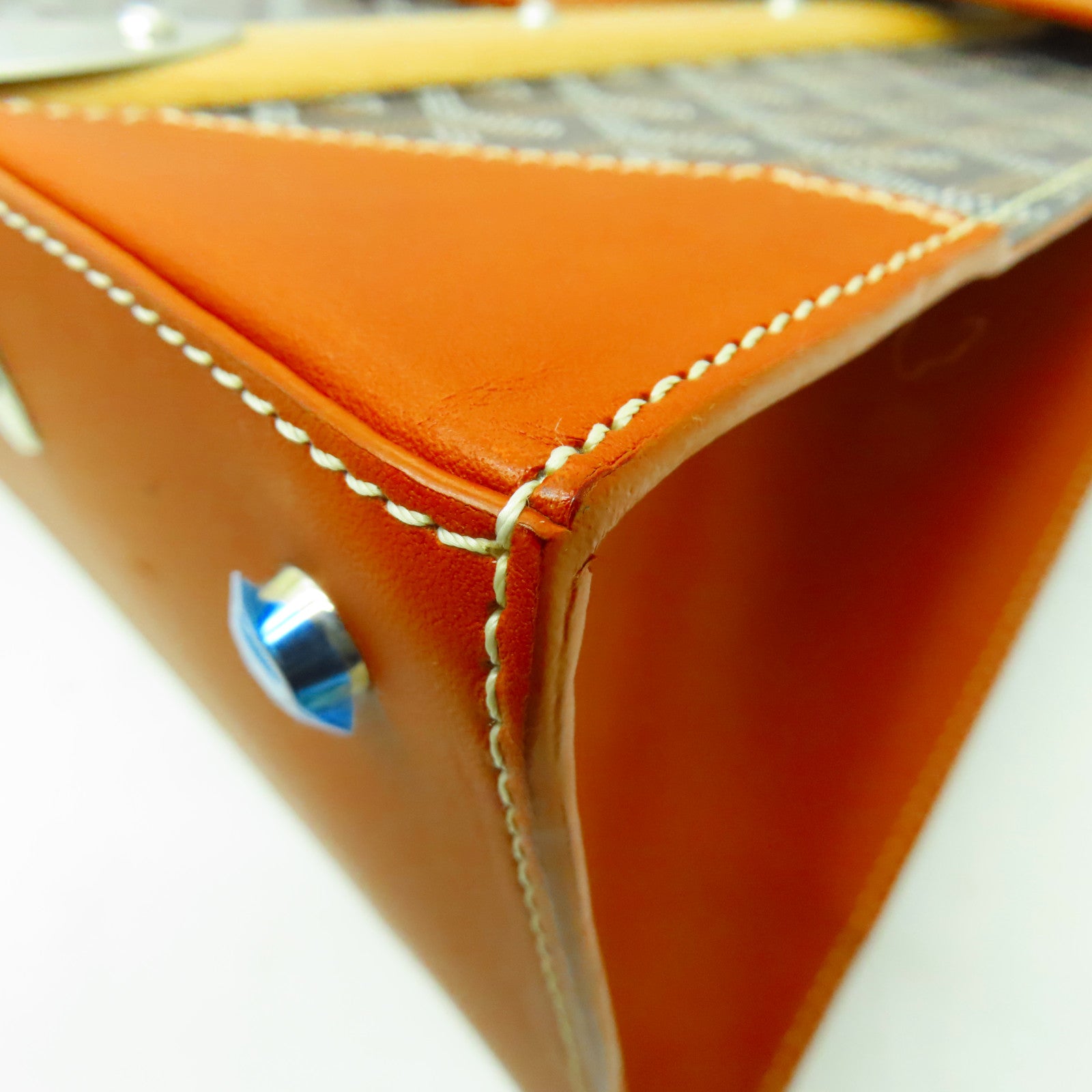 GOYARD 塗層帆布Saigon GM銀扣手挽袋啡色