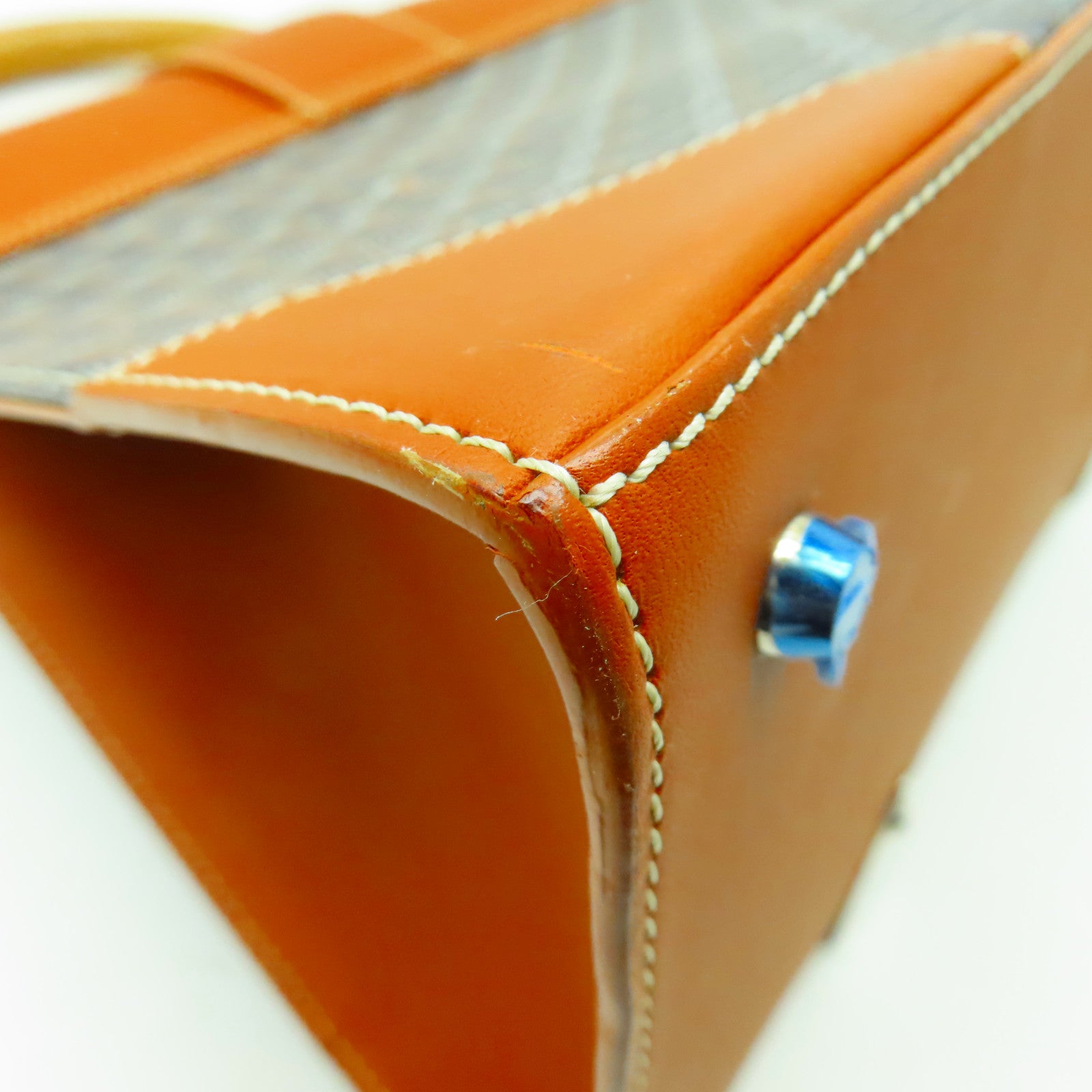 GOYARD 塗層帆布Saigon GM銀扣手挽袋啡色