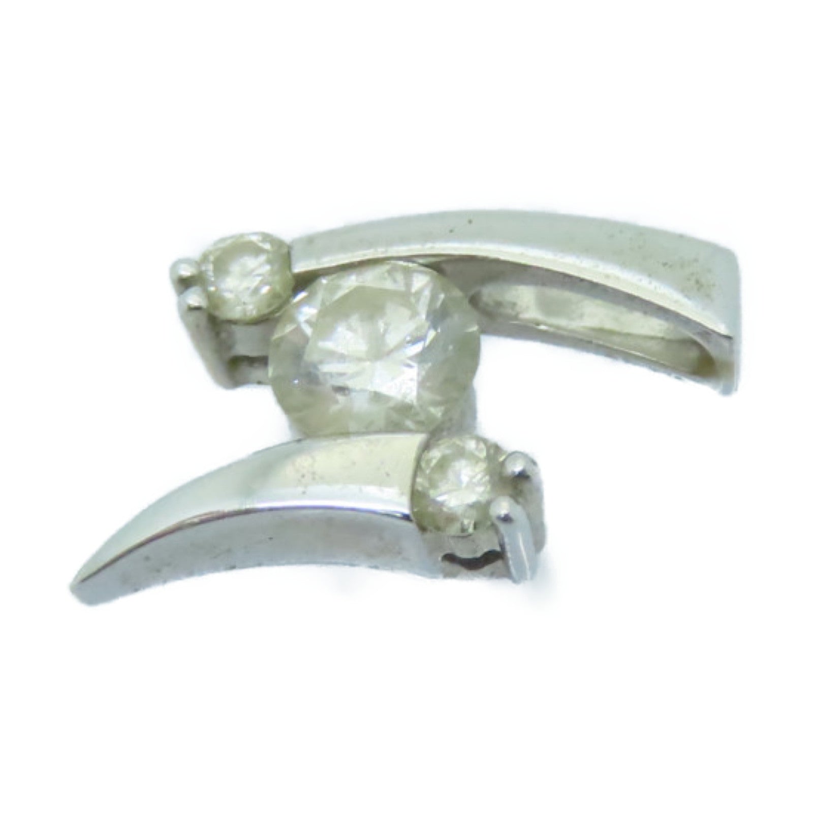 JEWELRY 18K白金Diamond Pendant 0.18ct/0.05ct鑽石吊墜