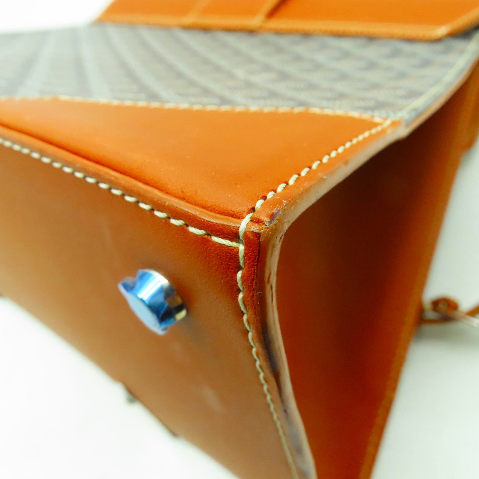 GOYARD 塗層帆布Saigon GM銀扣手挽袋啡色