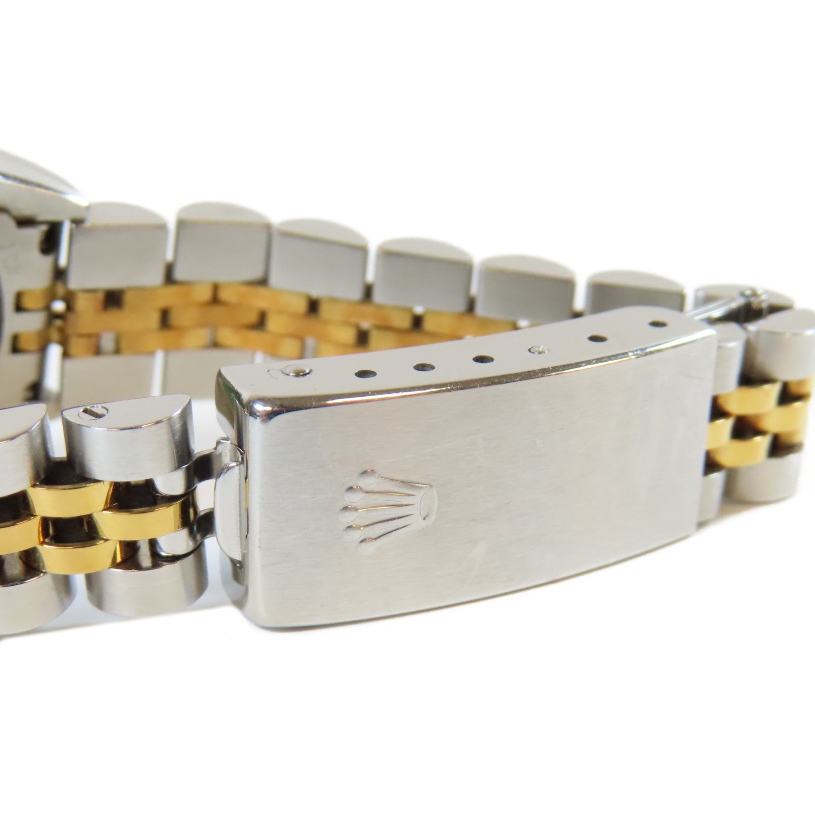 ROLEX 18K黃金/不鏽鋼Datejust手錶灰色#14cm