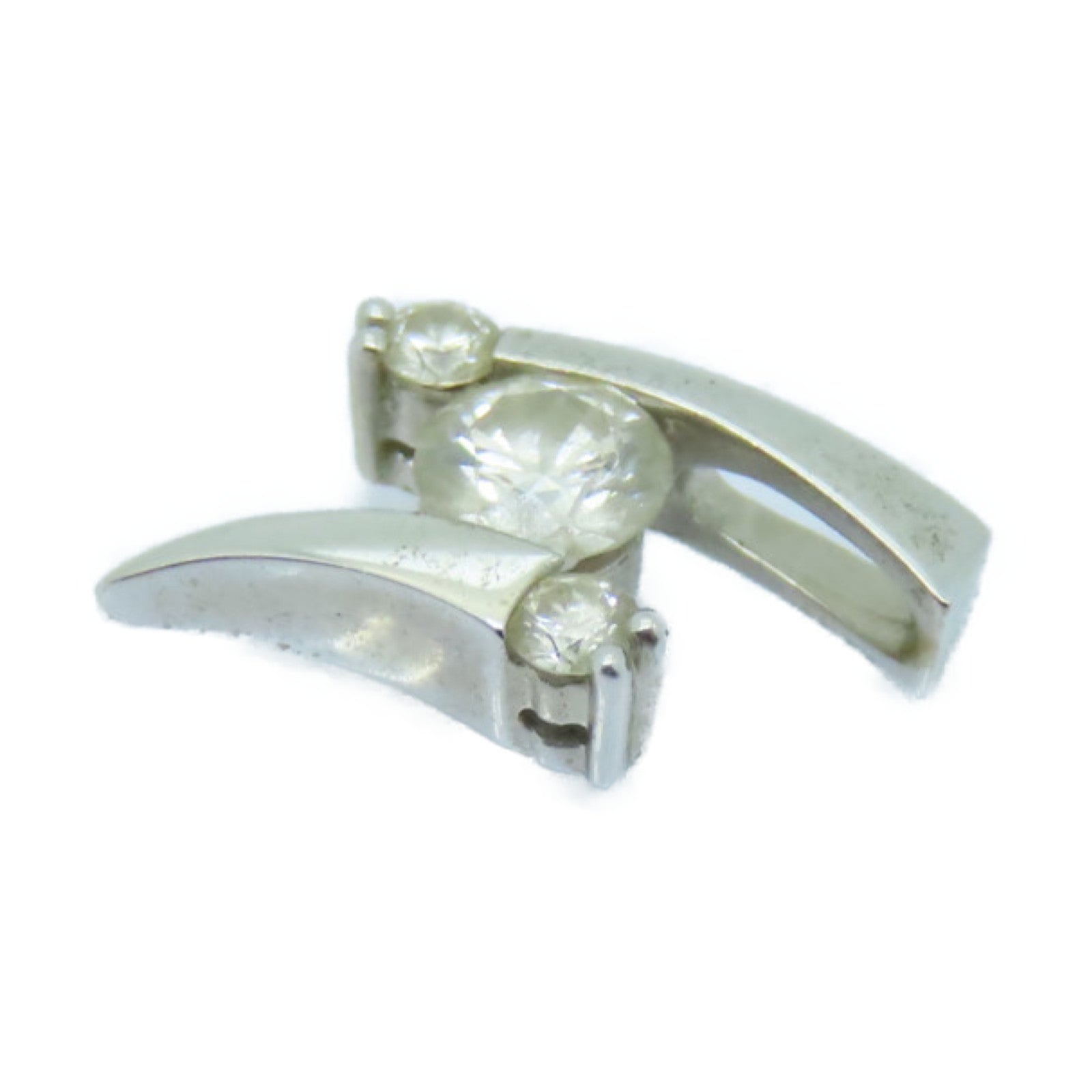 JEWELRY 18K白金Diamond Pendant 0.18ct/0.05ct鑽石吊墜