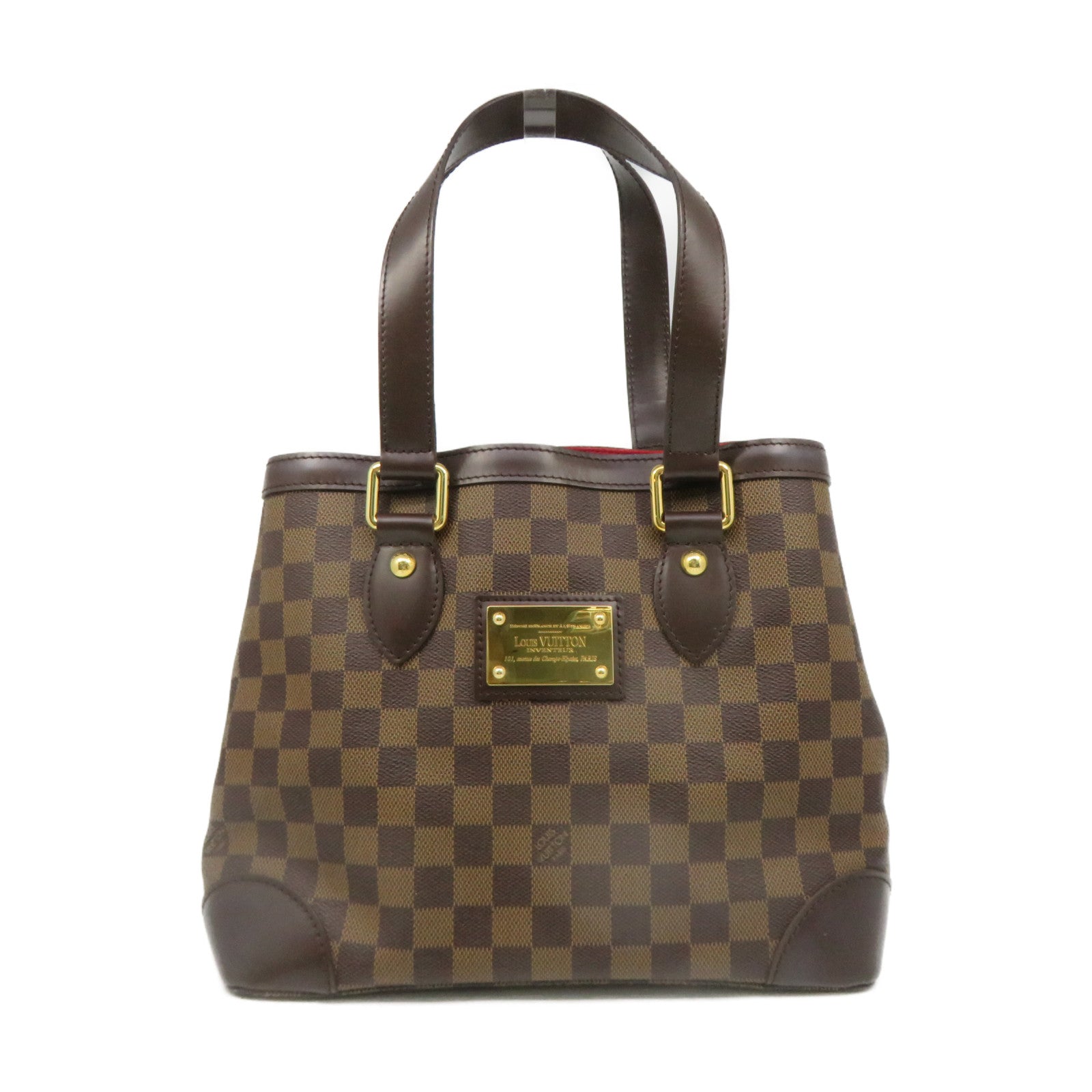 LOUIS VUITTON Damier Hampstead PM Tote Bag brown brown