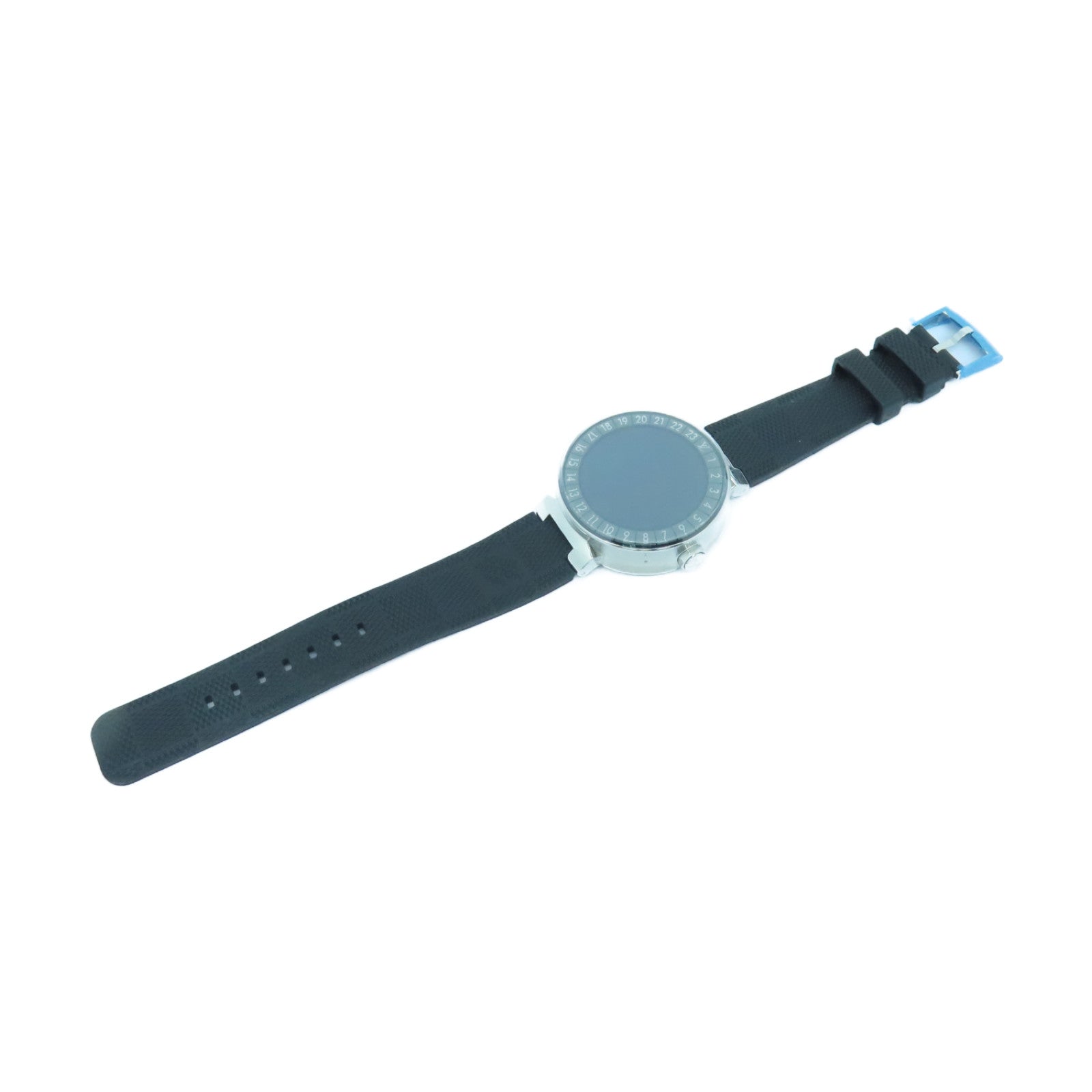 LOUIS VUITTON Tambour Horizon不鏽鋼手錶石英機芯黒色
