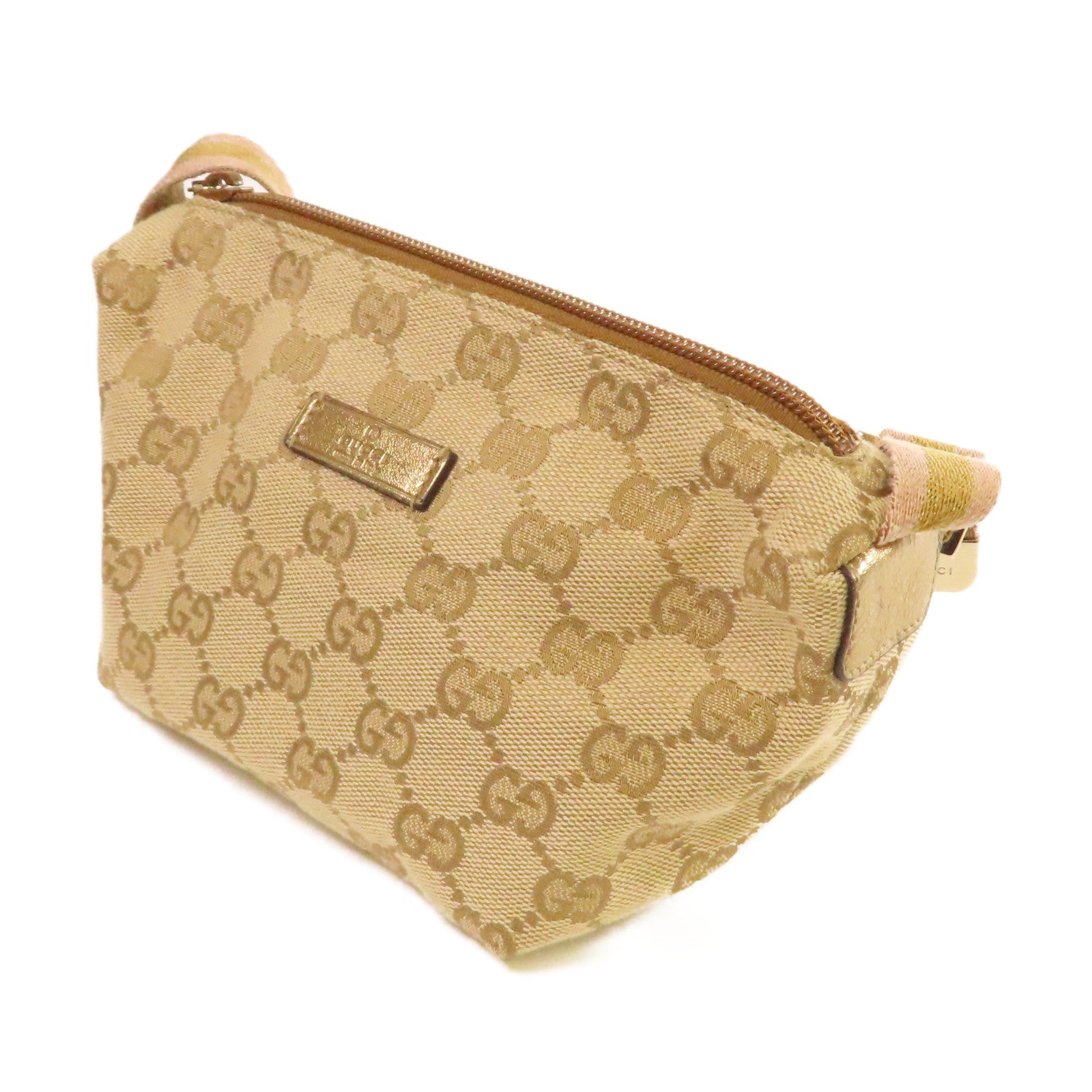 GUCCI GG帆布Hand Bag手挽袋啡色/粉紅色