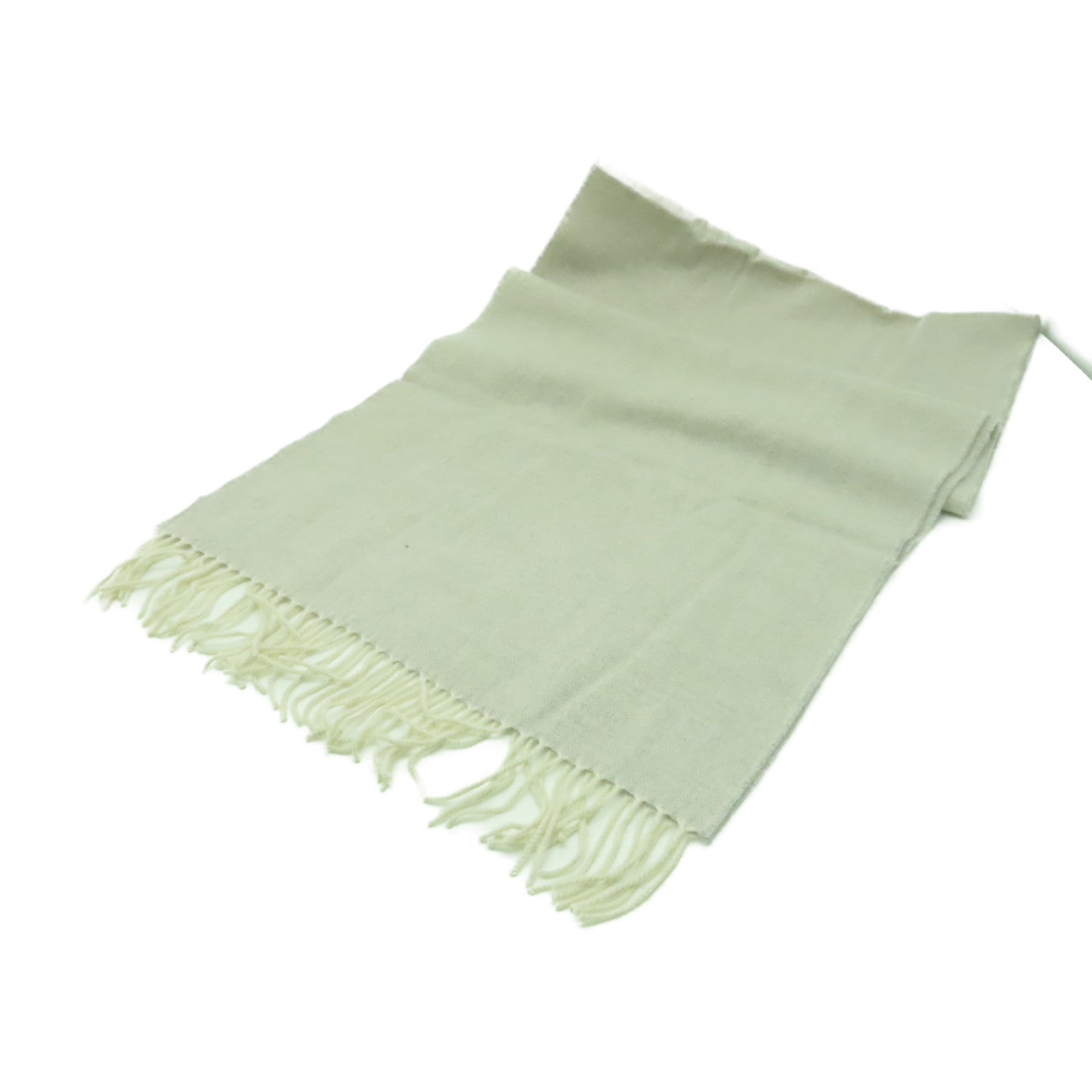 HERMES 羊絨Scarf圍巾米色