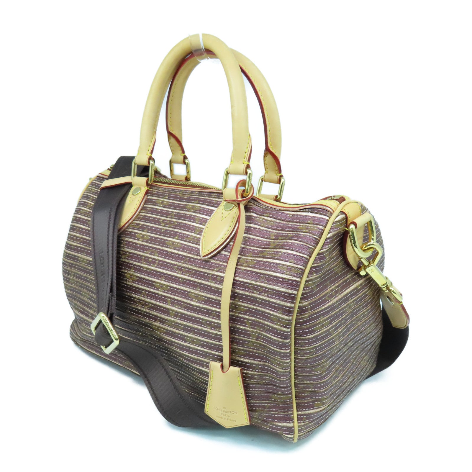 LOUIS VUITTON 【激減優惠】Monogram-Canvas Eden Speedy 30金扣手挽肩背兩用袋紫色