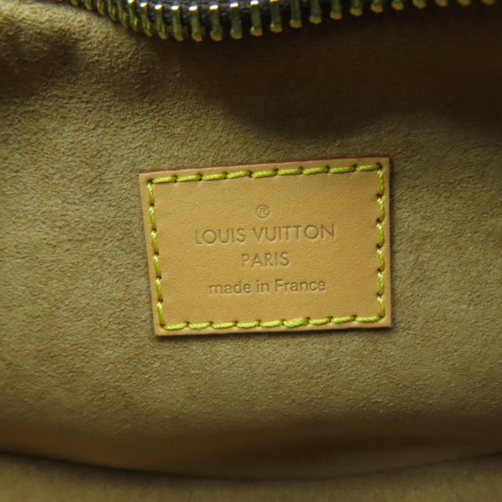 LOUIS VUITTON Monogram Loop Gold Buckle Hand Shoulder Bag Brown
