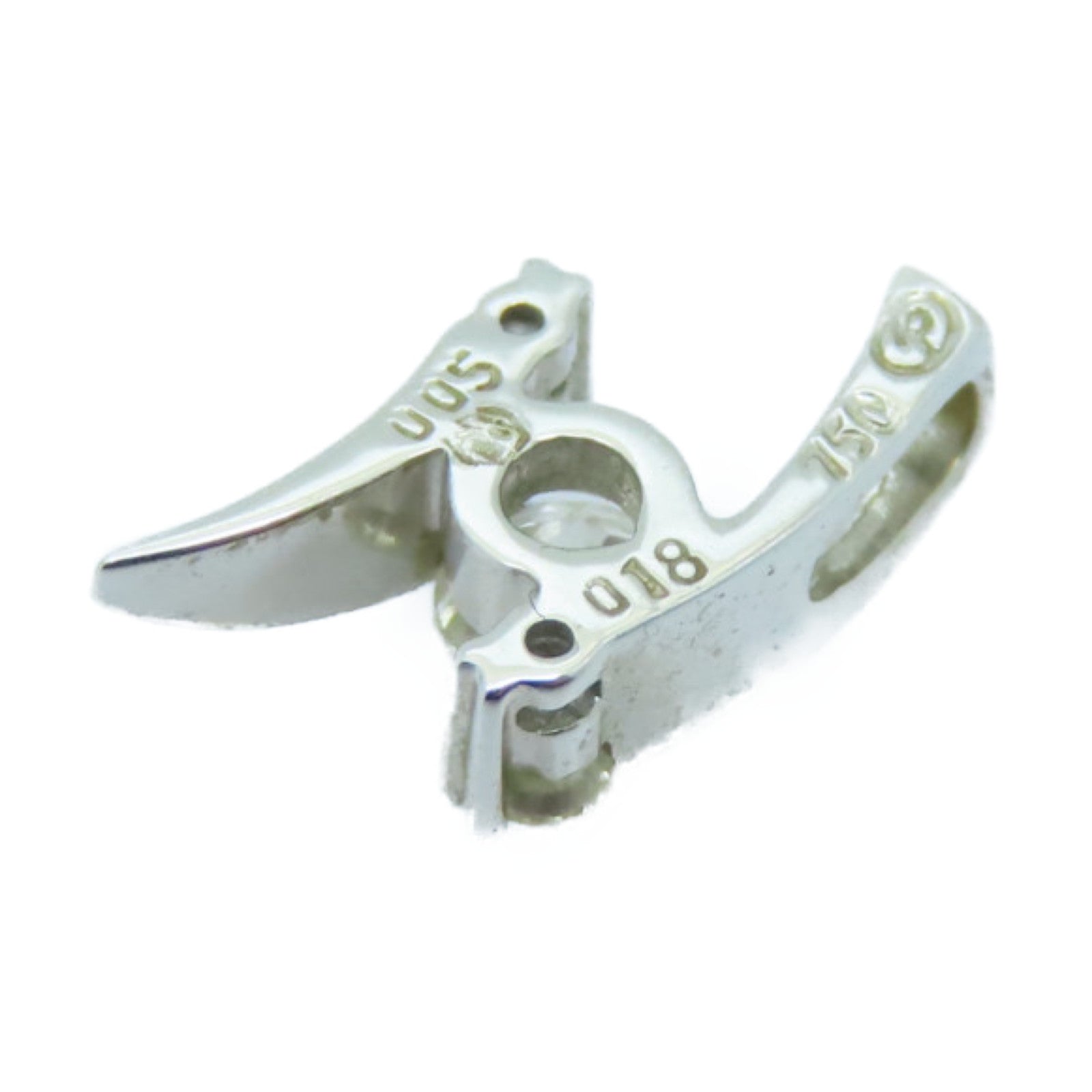 JEWELRY 18K白金Diamond Pendant 0.18ct/0.05ct鑽石吊墜