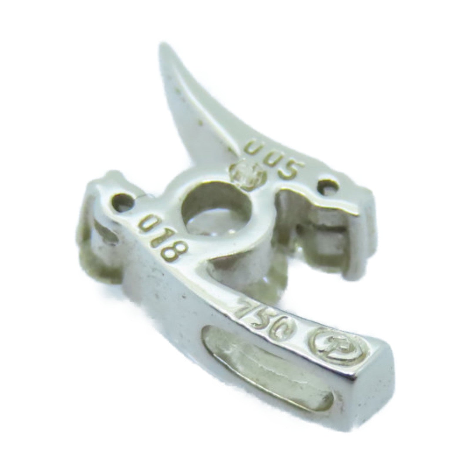 JEWELRY 18K白金Diamond Pendant 0.18ct/0.05ct鑽石吊墜