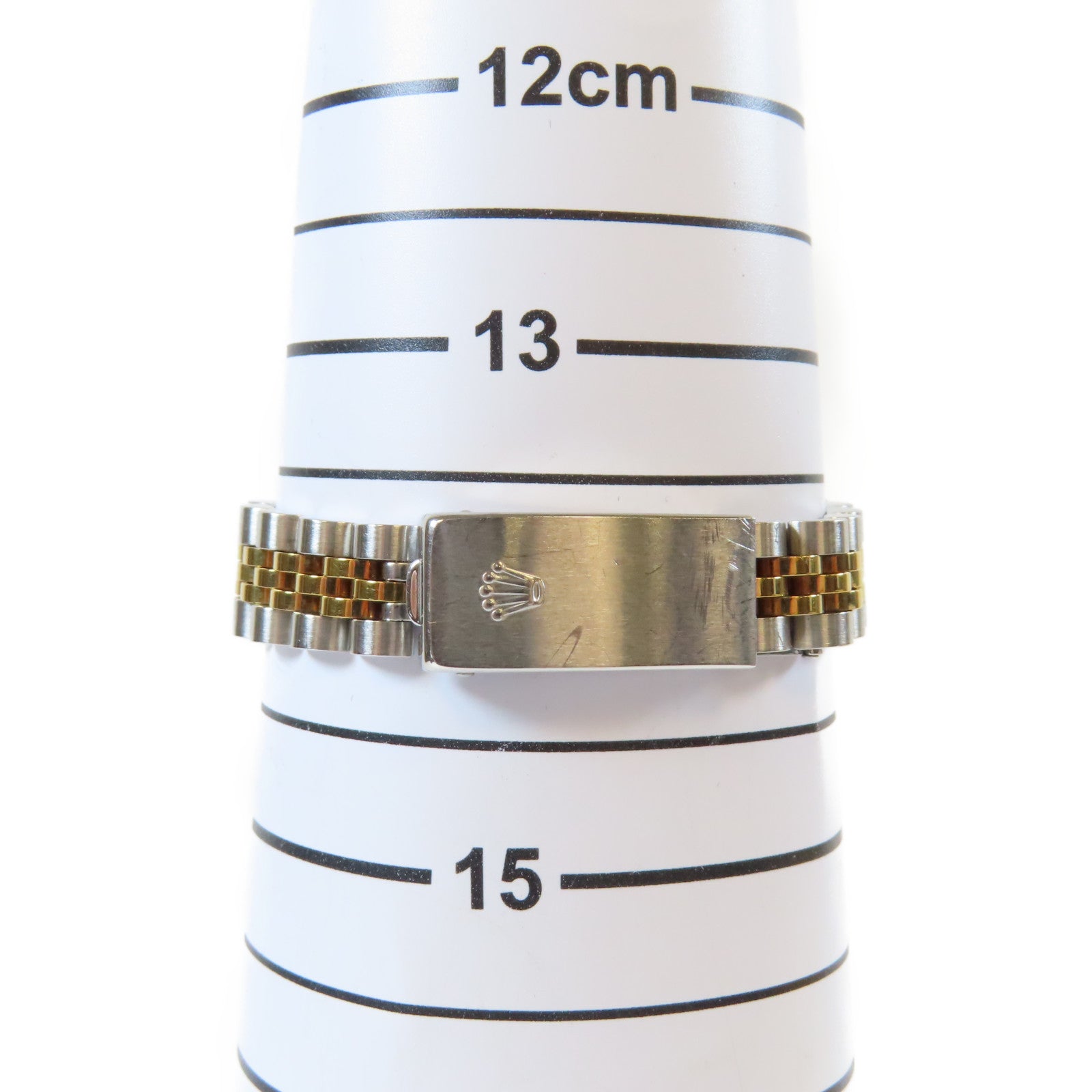 ROLEX 18K黃金/不鏽鋼Datejust手錶灰色#14cm