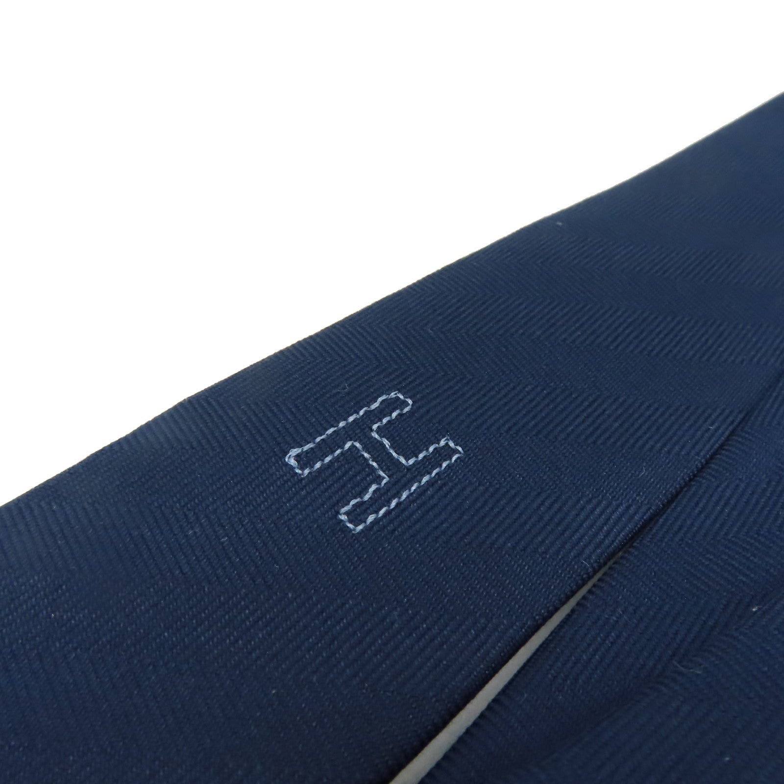 HERMES 絲質Necktie領帶寶藍色