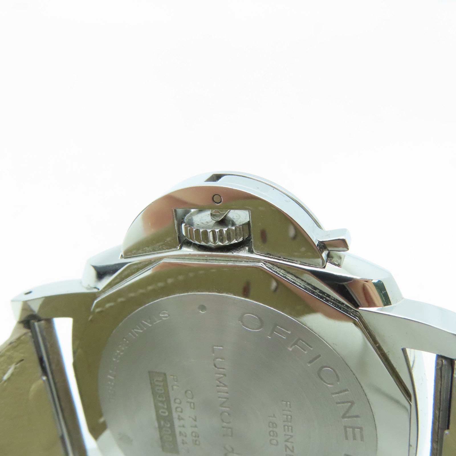 PANERAI Luminor皮革带/不锈钢手表自动机芯米色