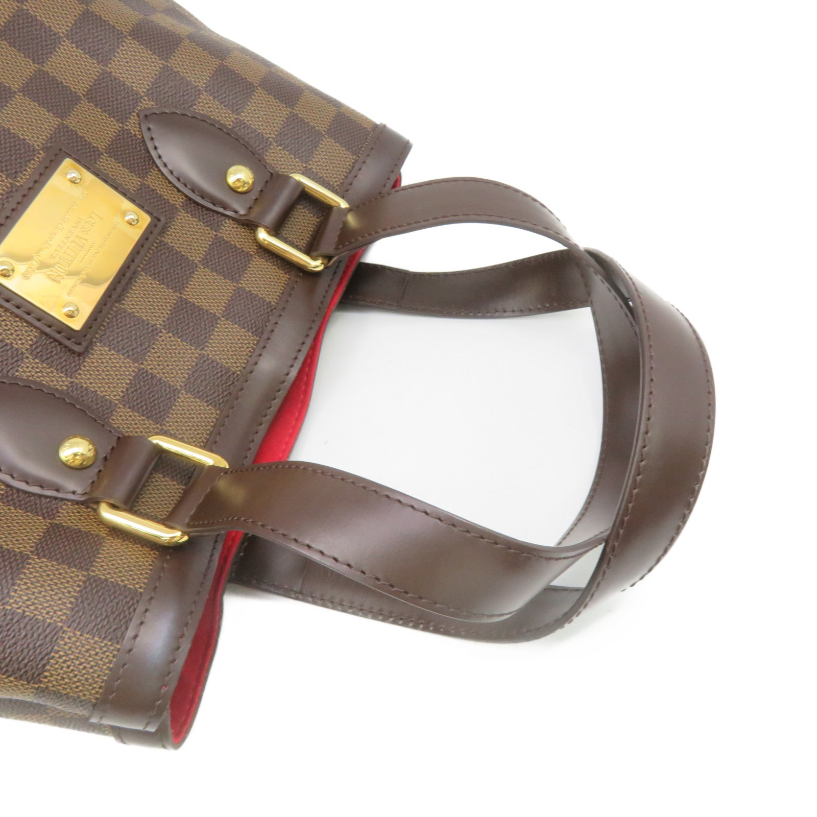 LOUIS VUITTON Damier Hampstead PM Tote Bag brown brown
