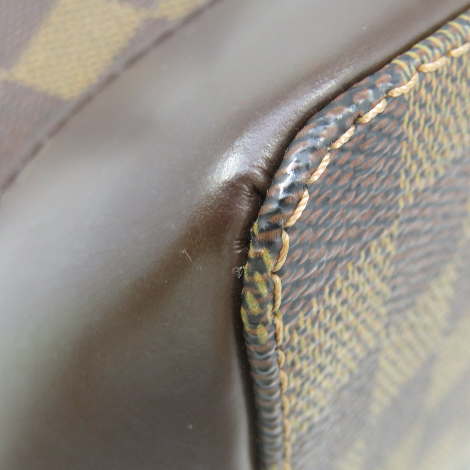 LOUIS VUITTON Damier Hampstead PM Tote Bag brown brown