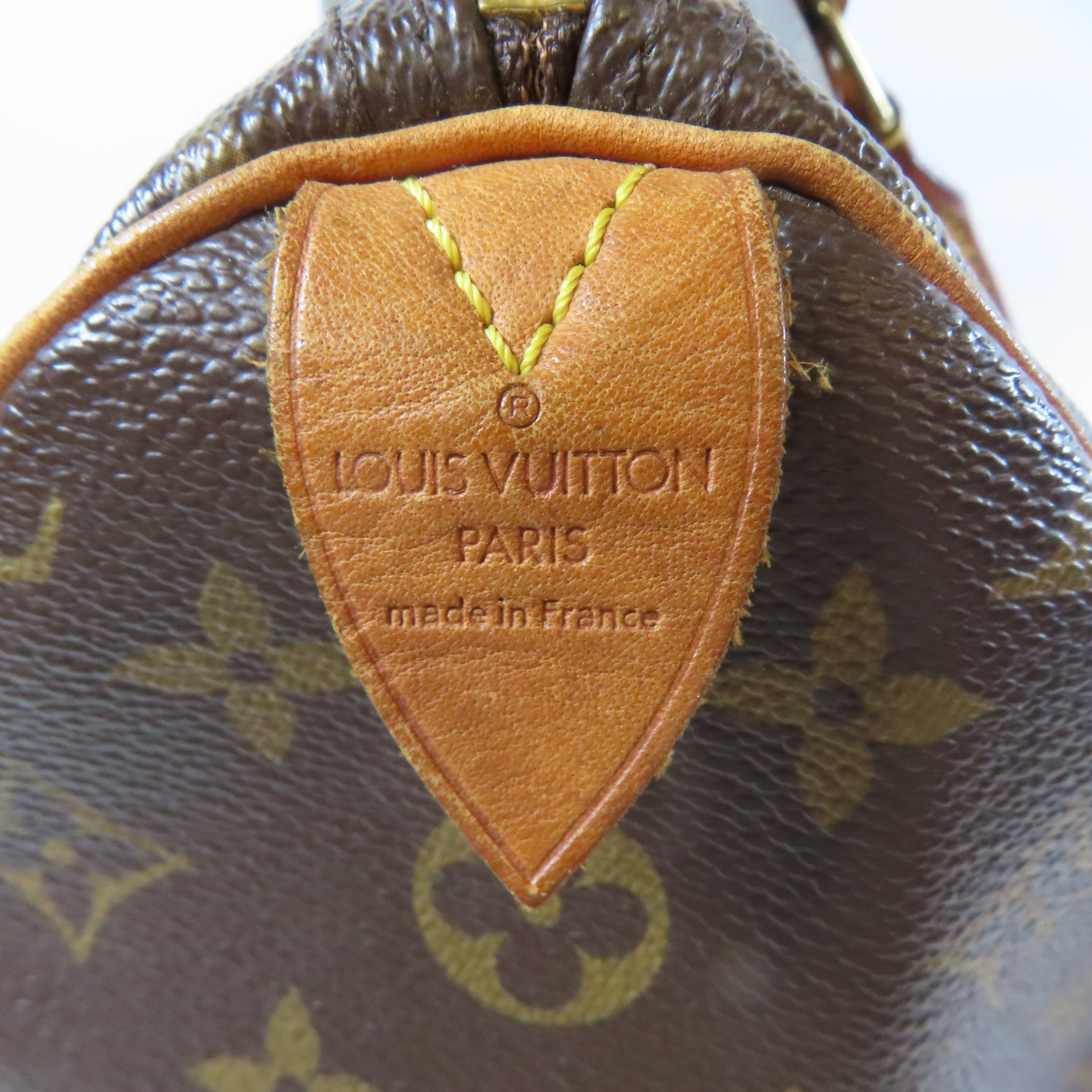 LOUIS VUITTON Monogram Speedy 35金扣手挽袋啡色