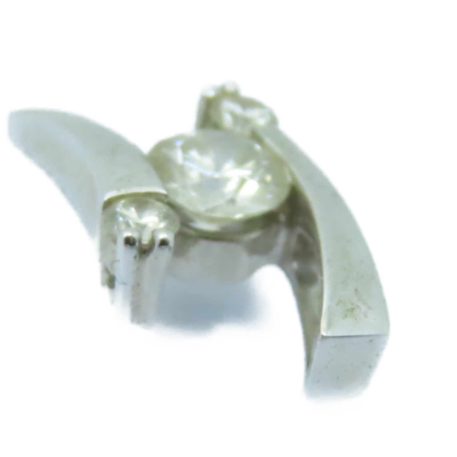 JEWELRY 18K白金Diamond Pendant 0.18ct/0.05ct鑽石吊墜