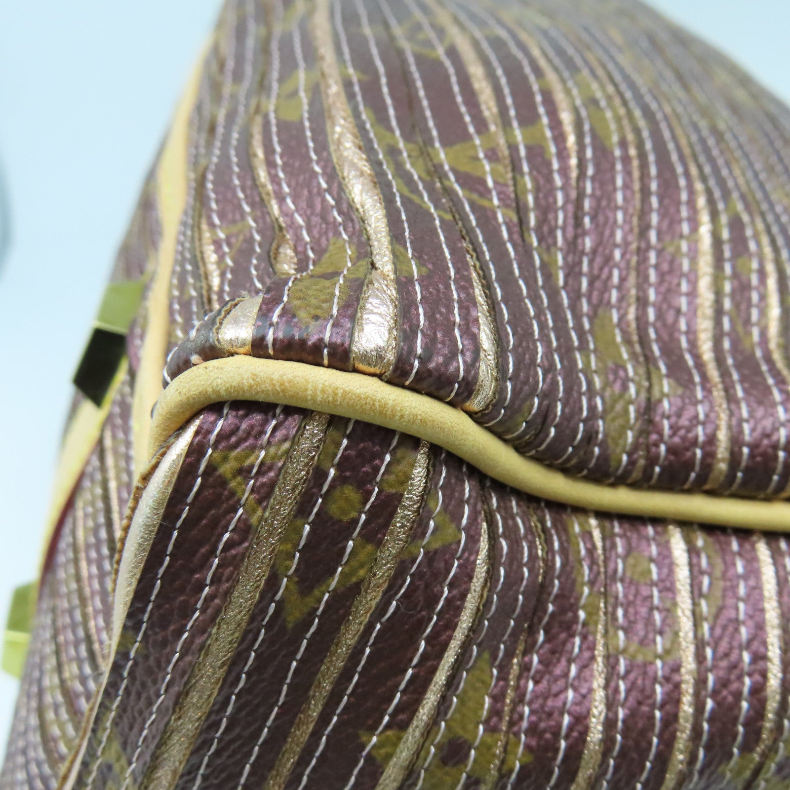 LOUIS VUITTON 【激減優惠】Monogram-Canvas Eden Speedy 30金扣手挽肩背兩用袋紫色