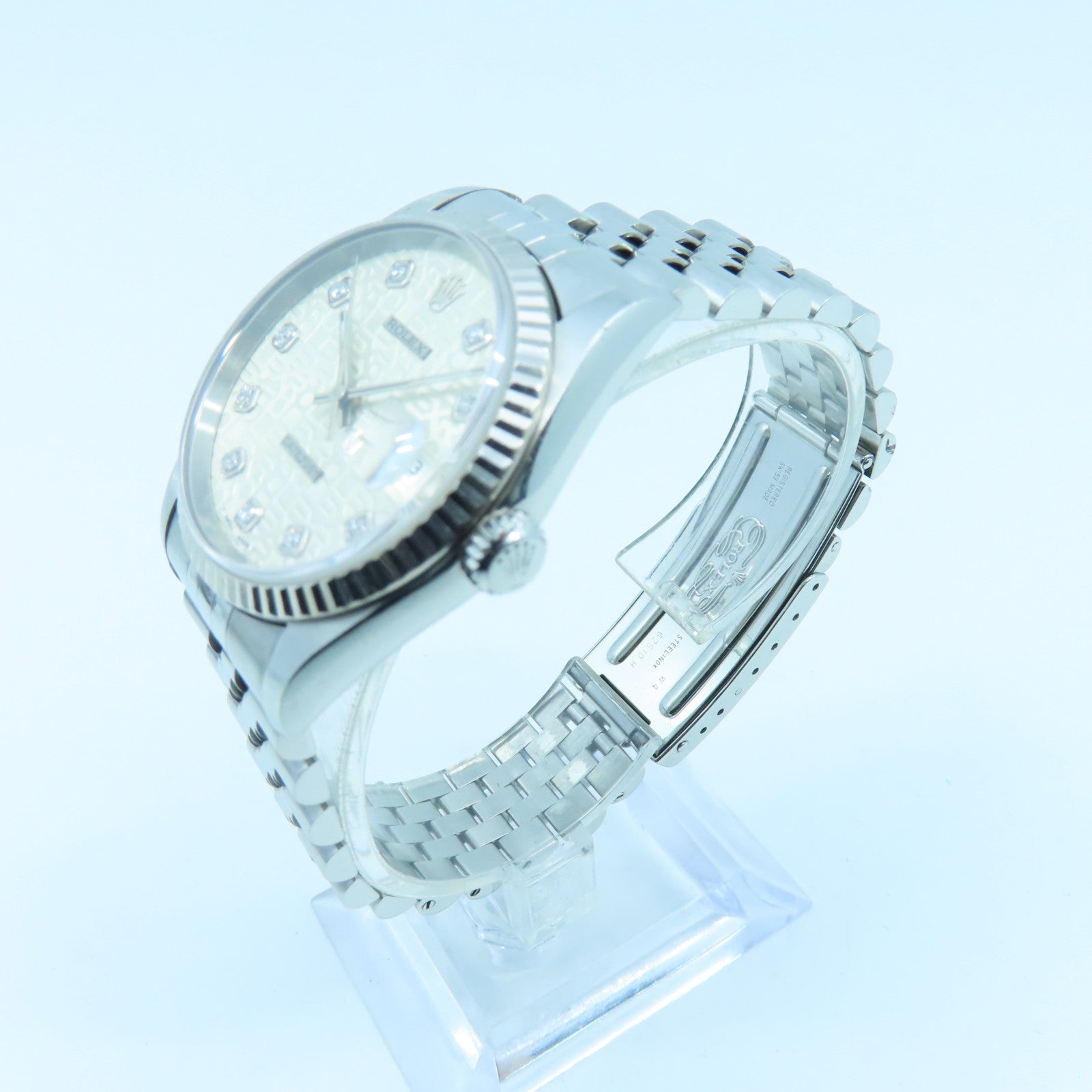 ROLEX Datejust 36mm 18K白金/不锈钢手表自动机芯银色