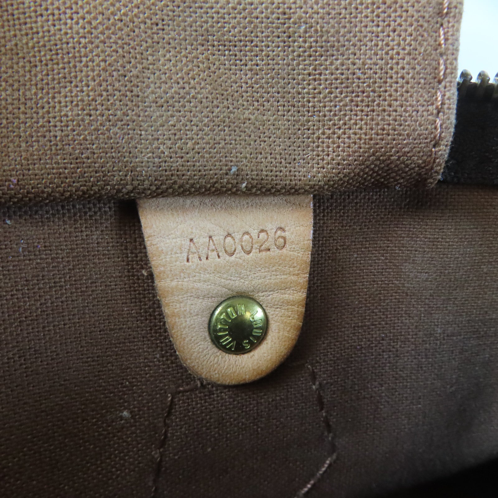 LOUIS VUITTON Monogram Speedy 35金扣手挽袋啡色