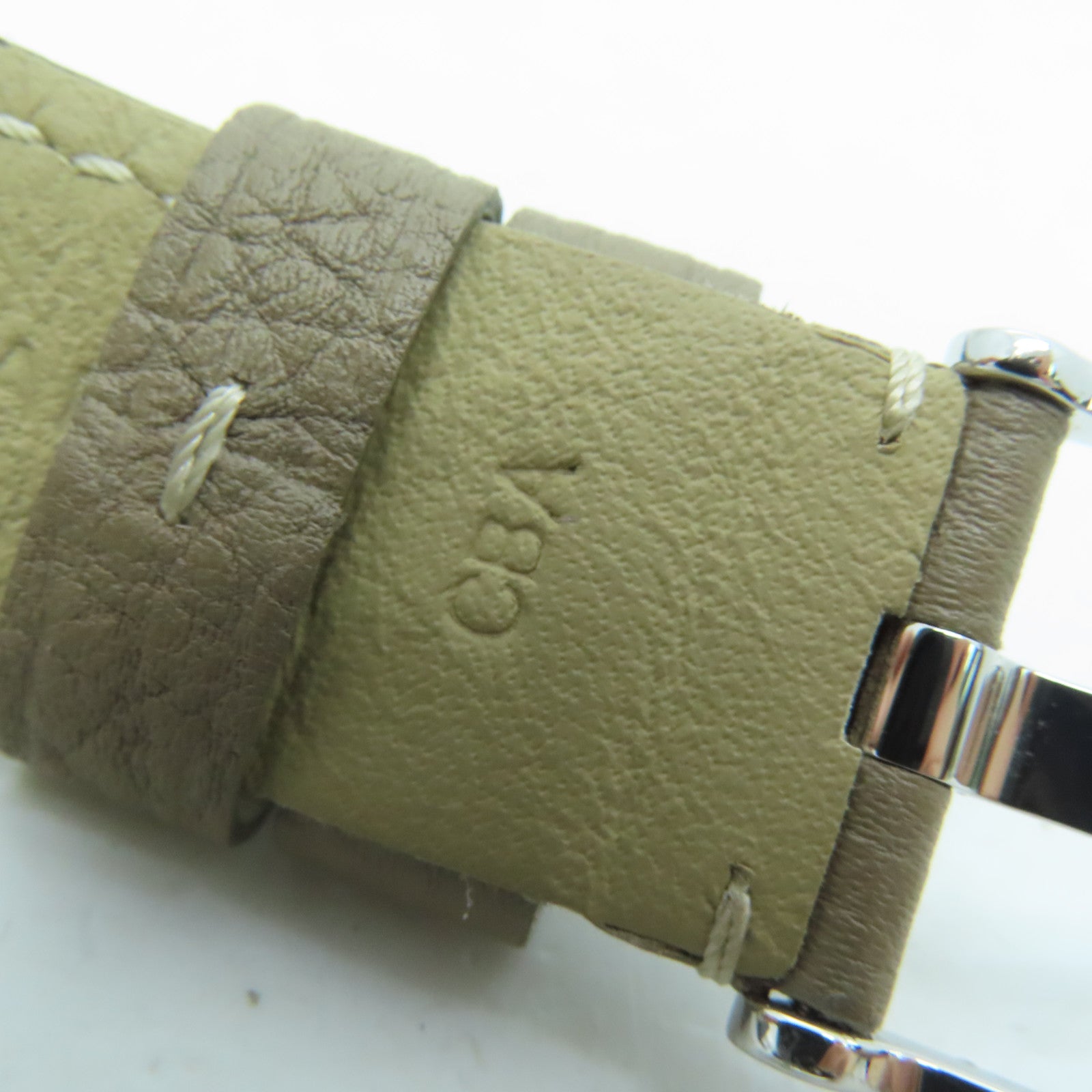 PANERAI Luminor皮革带/不锈钢手表自动机芯米色