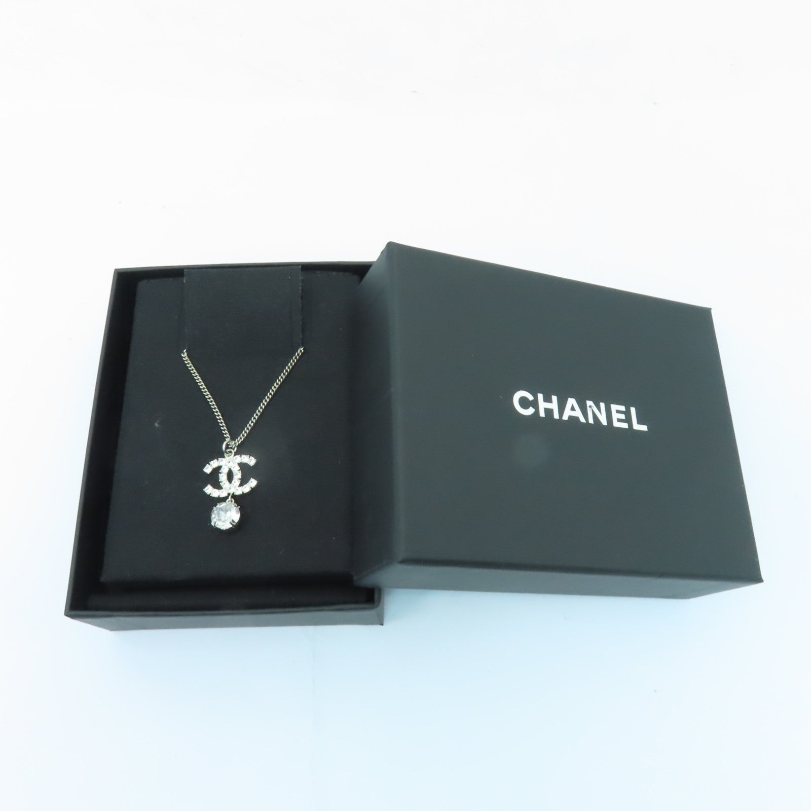 CHANEL PVC/金屬Necklace項鍊銀色/透明