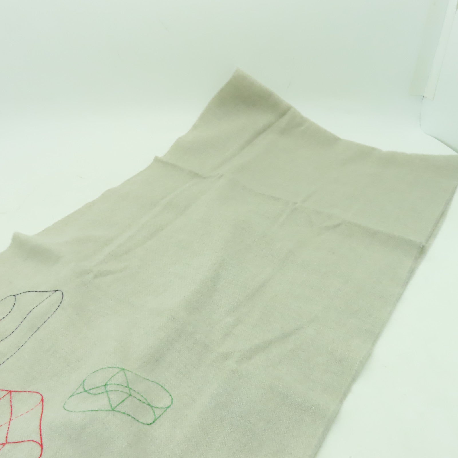 HERMES 羊絨Scarf圍巾米色