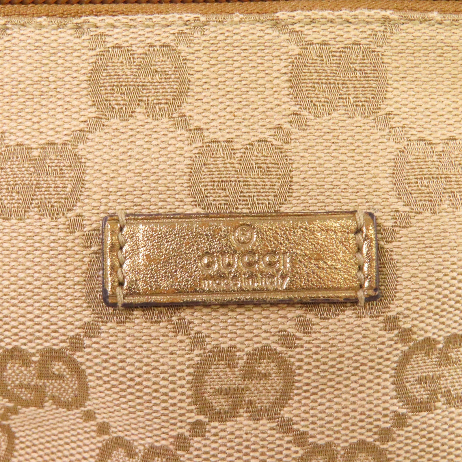 GUCCI GG帆布Hand Bag手挽袋啡色/粉紅色