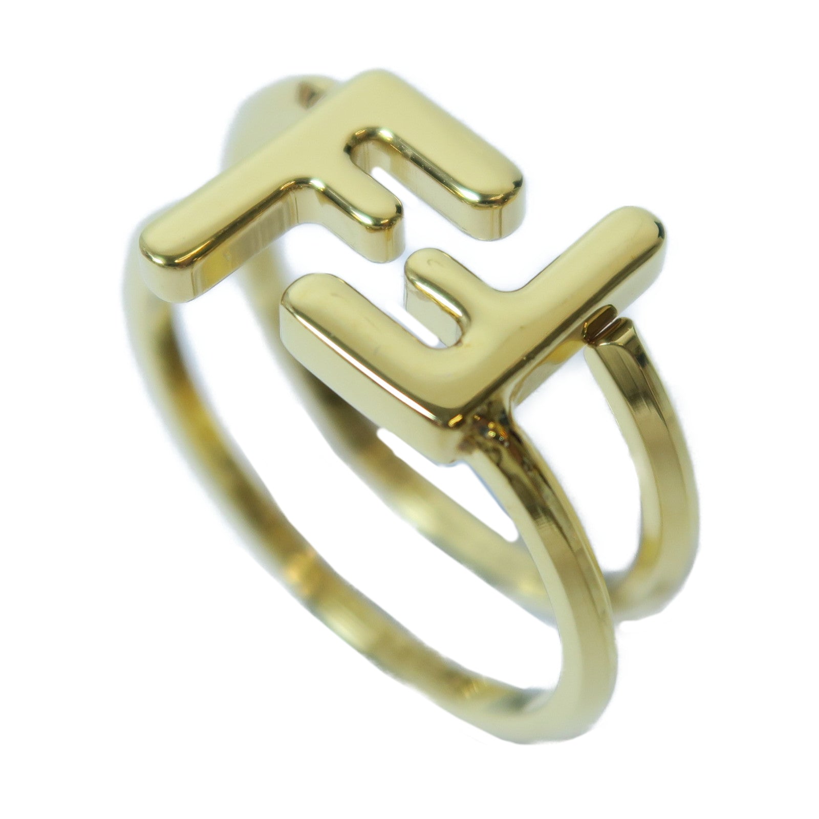 FENDI 金屬Ring戒指金色Fendi#M/US#6.5