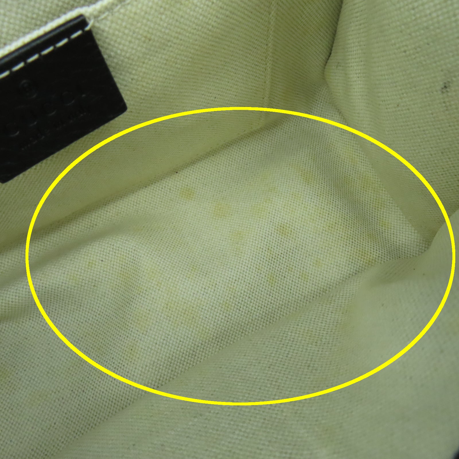 GUCCI 牛皮皮革2 Way Shoulder金扣手挽肩背兩用袋黑色