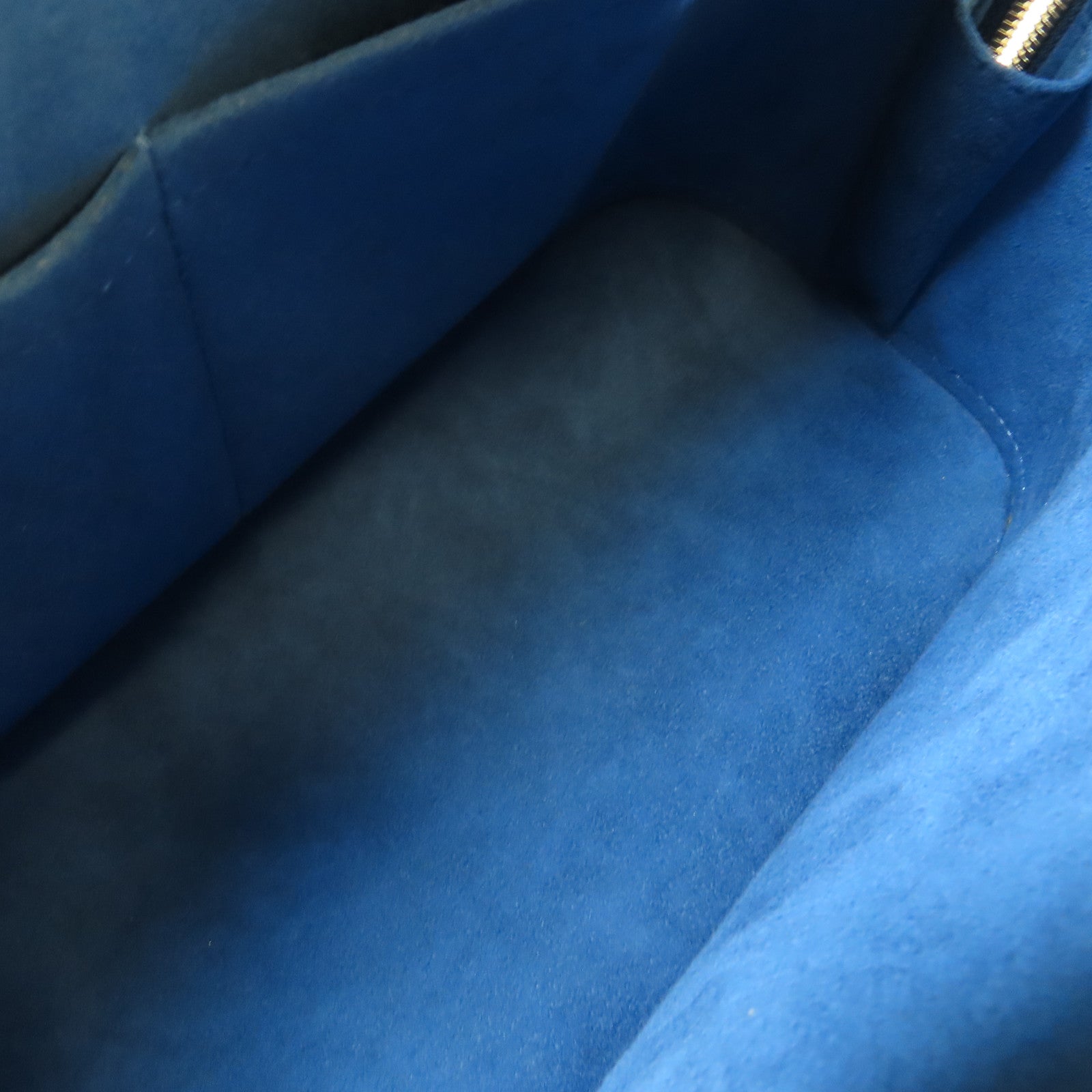 LOUIS VUITTON Epi Alma PM銀扣手挽袋藍色