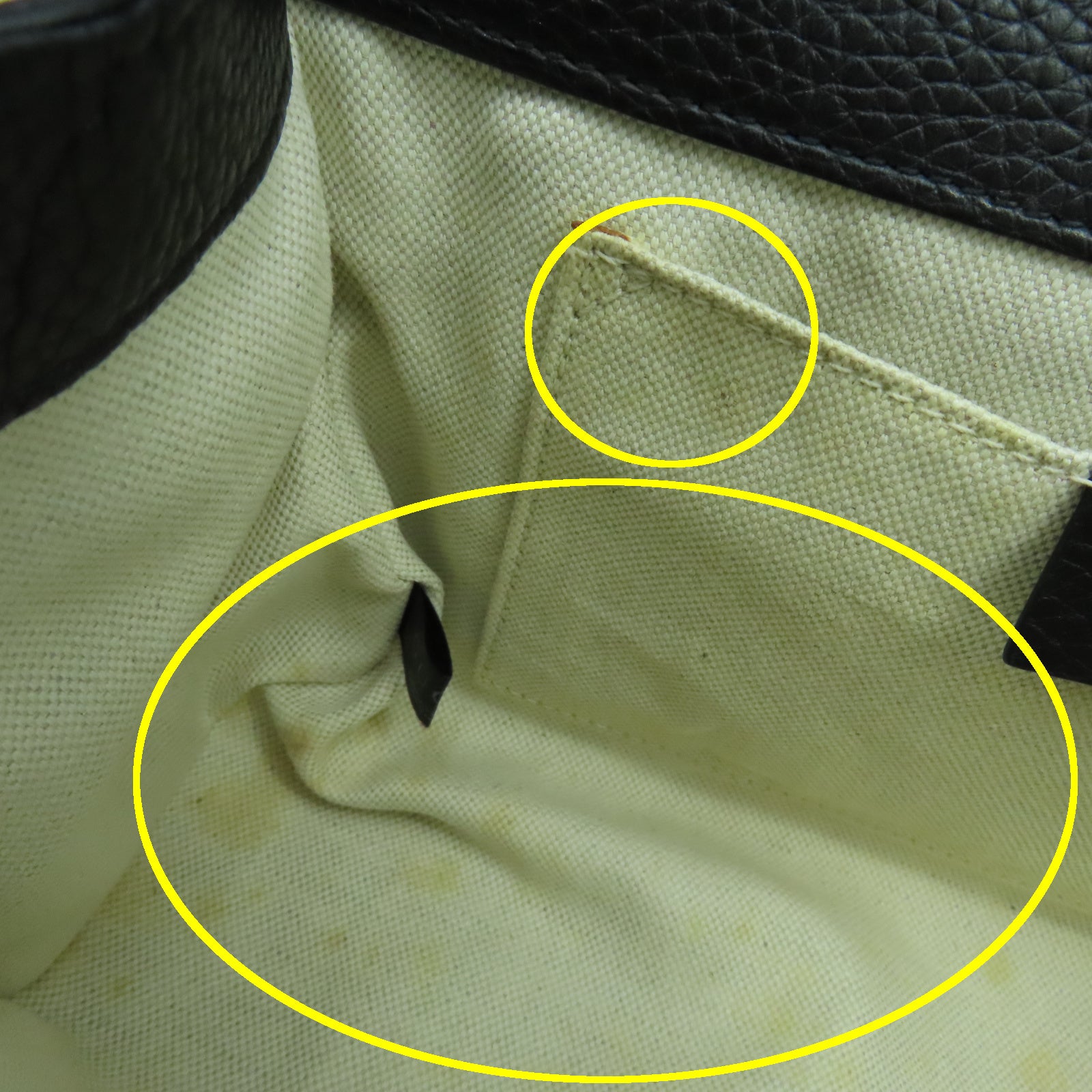 GUCCI 牛皮皮革2 Way Shoulder金扣手挽肩背兩用袋黑色